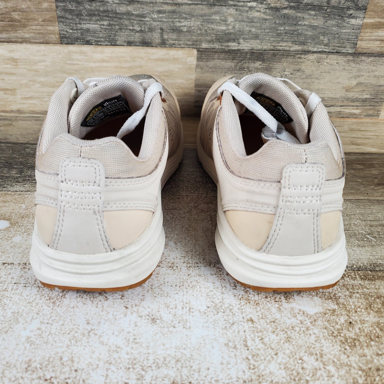 KEEN Utility Vista Energy Womens Shoe Sz 7.5 W Birch Brown Sugar Lace Up Sneaker