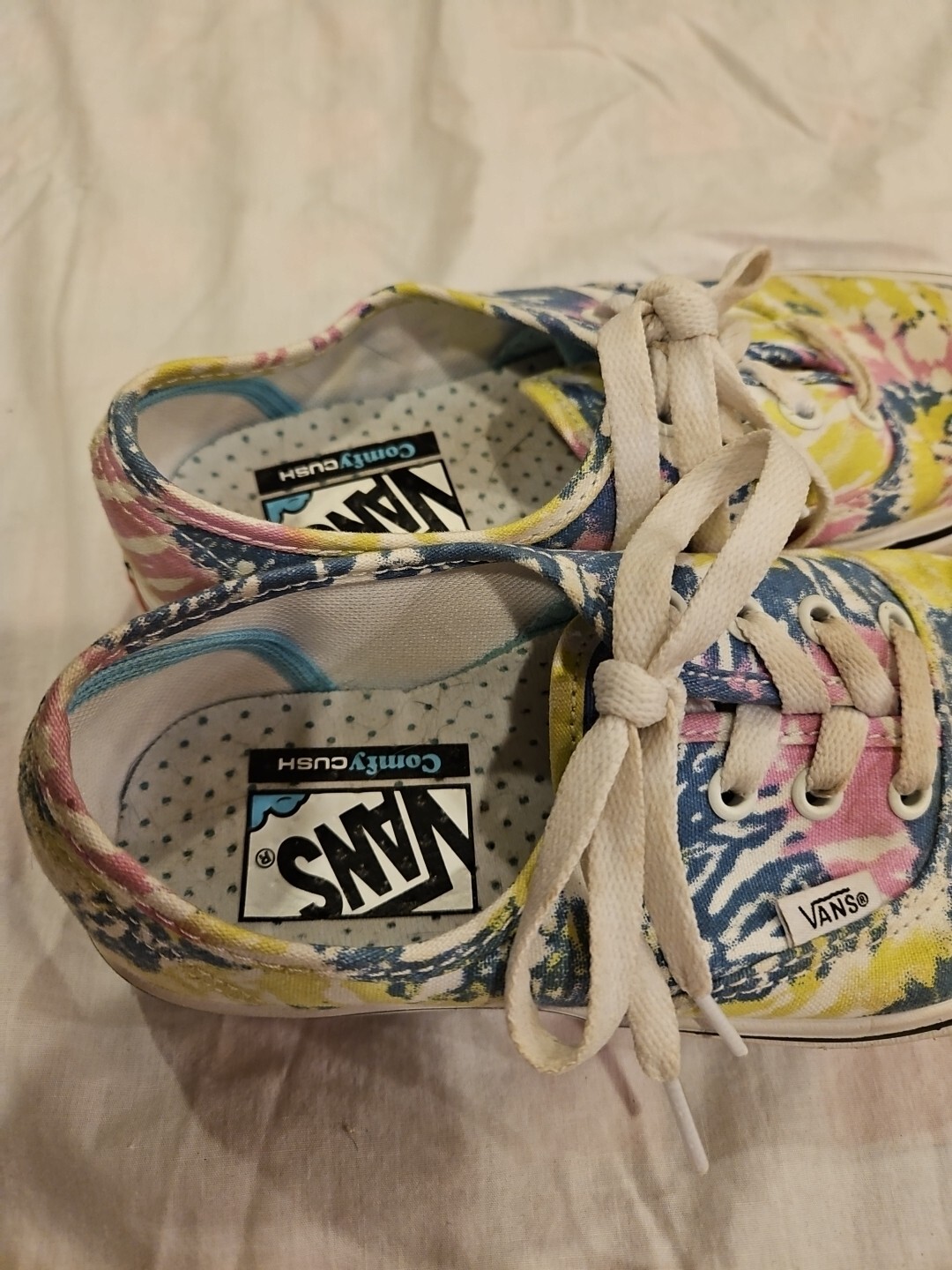 Vans Comfy Cush Old Skool Womens 5.5 Rainbow Tie dye Skate Shoes