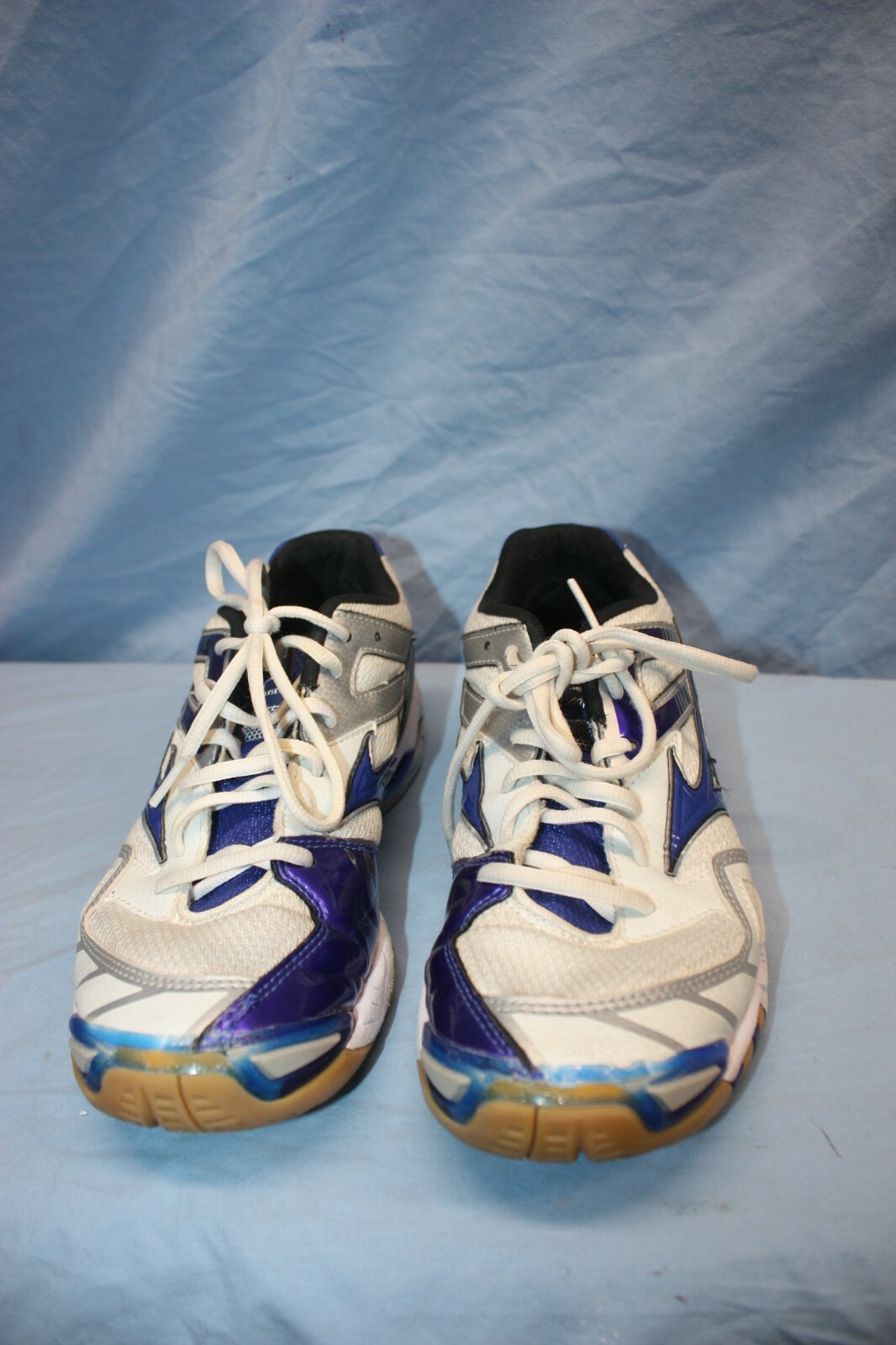 Mizuno Wave Bolt 3 Volleyball Shoes Womens 9.5 USED SHAPE sport LOW TOP blue