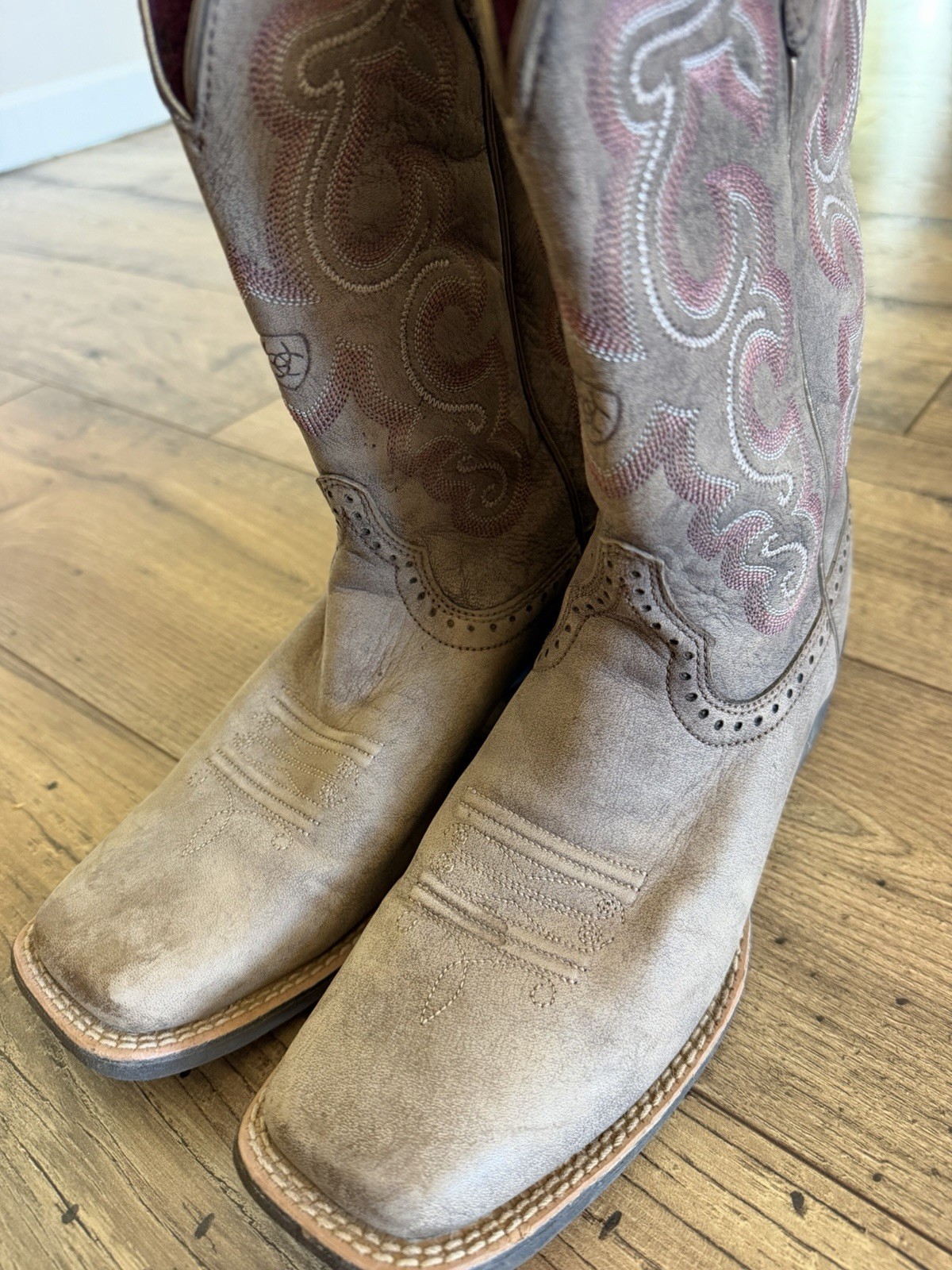 Ariat Women’s Quickdraw Western Boots Chocolate Brown, Wide Square Toe Size 7.5B