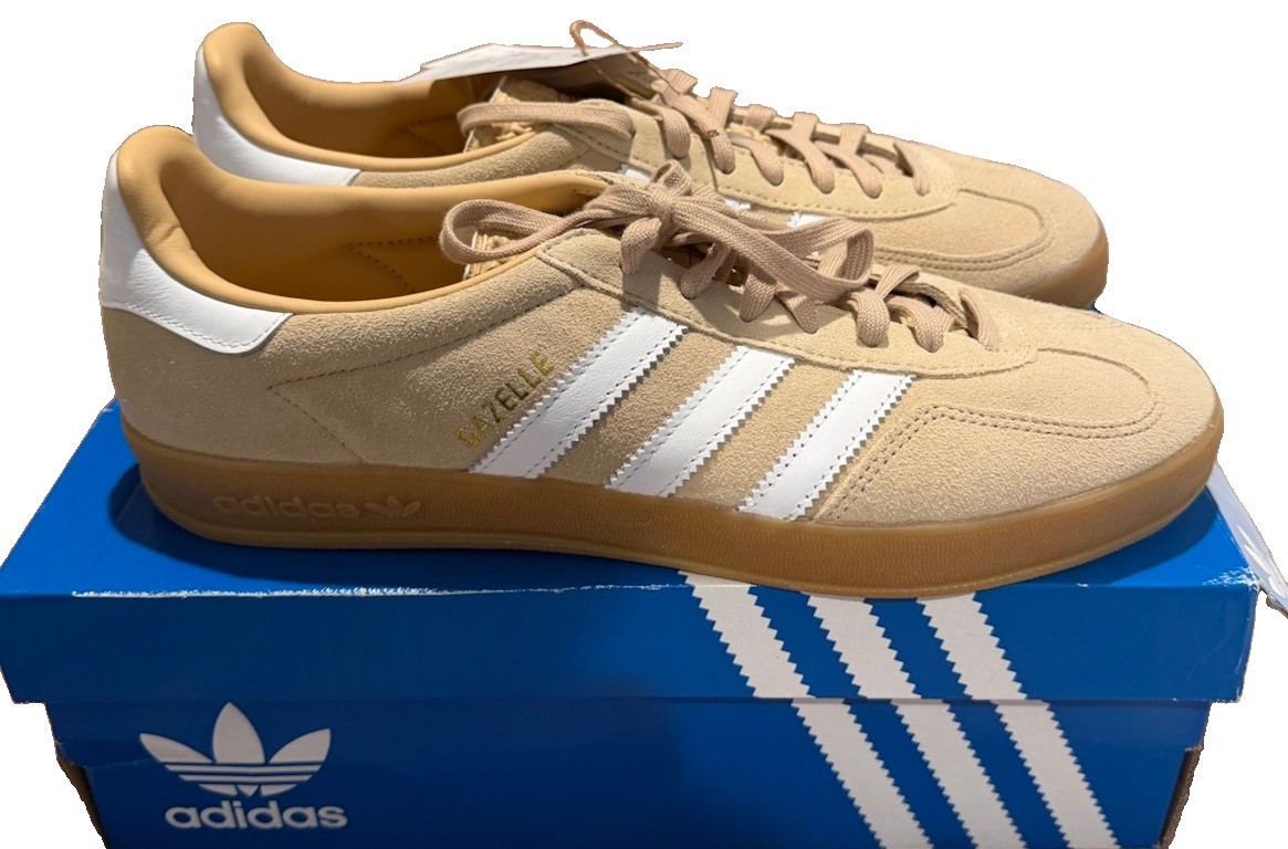 Adidas Gazelle Indoor W IH5482 Magic Beige White Gum Women’s Size 11 NEW