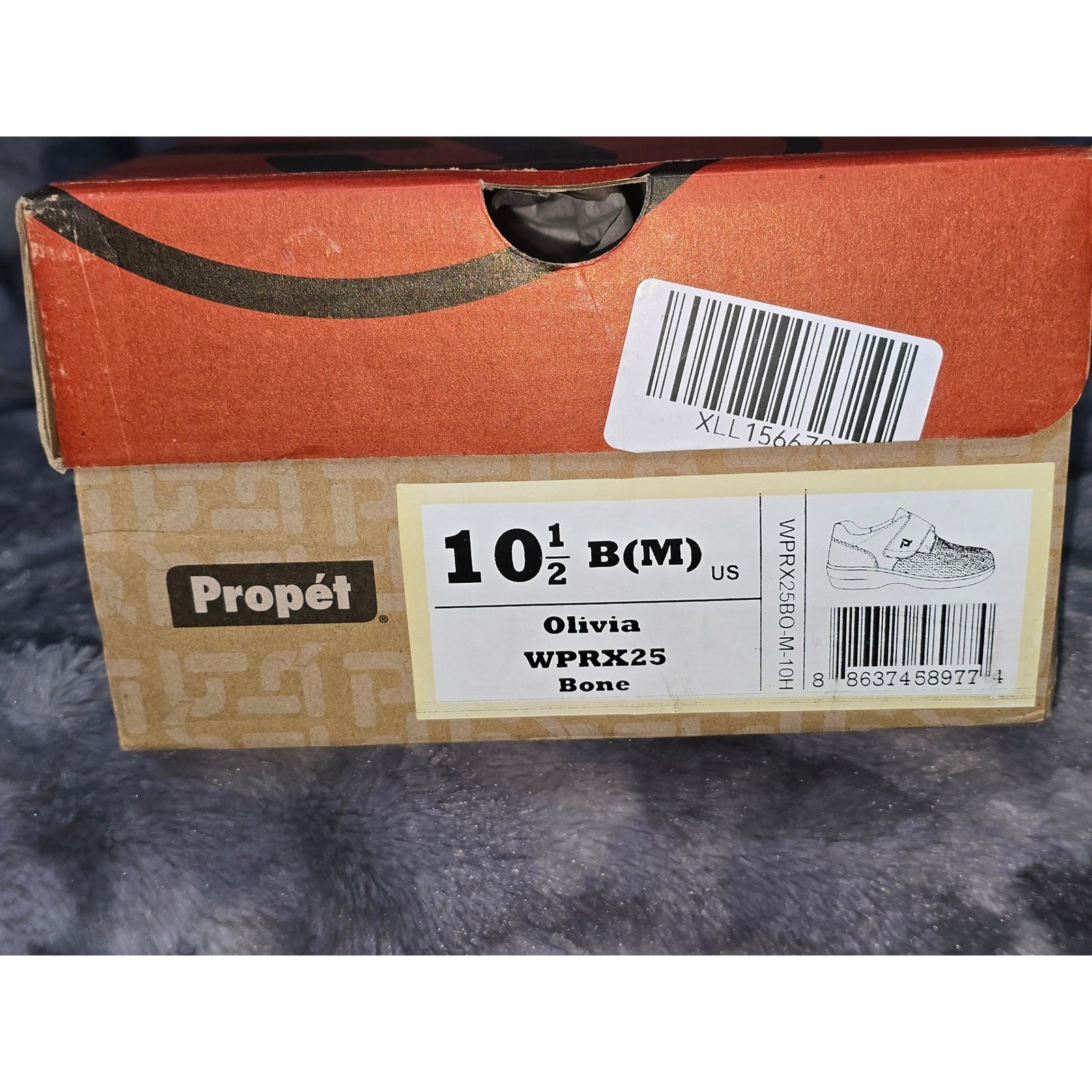 NWB Propet Olivia WPRX25 Bone Leather Upper Women’s Comfort Walking Shoes 10.5