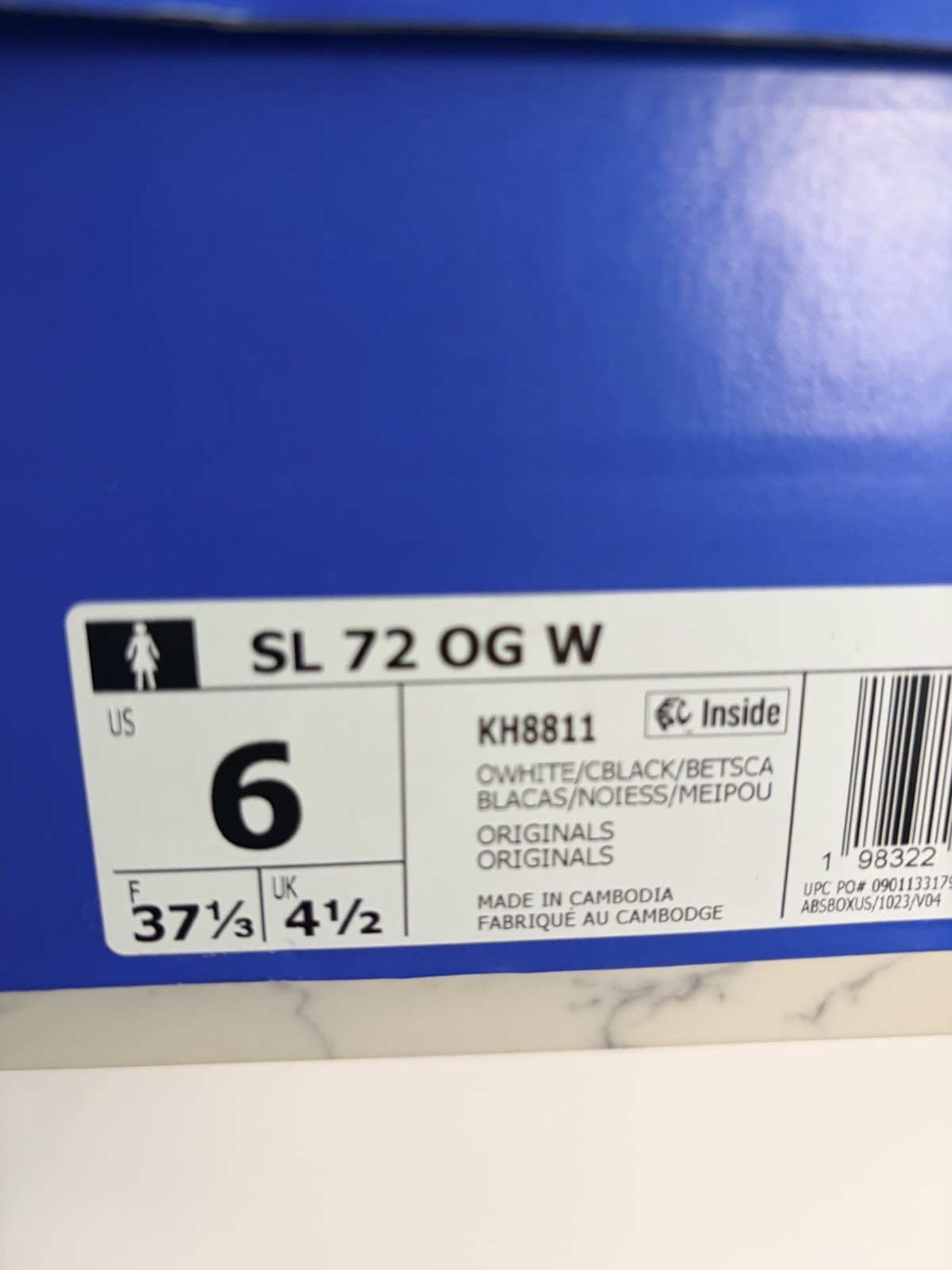 adidas SL 72 OG Zebra Print Women’s Low Top Lace Up Sneakers KH8811