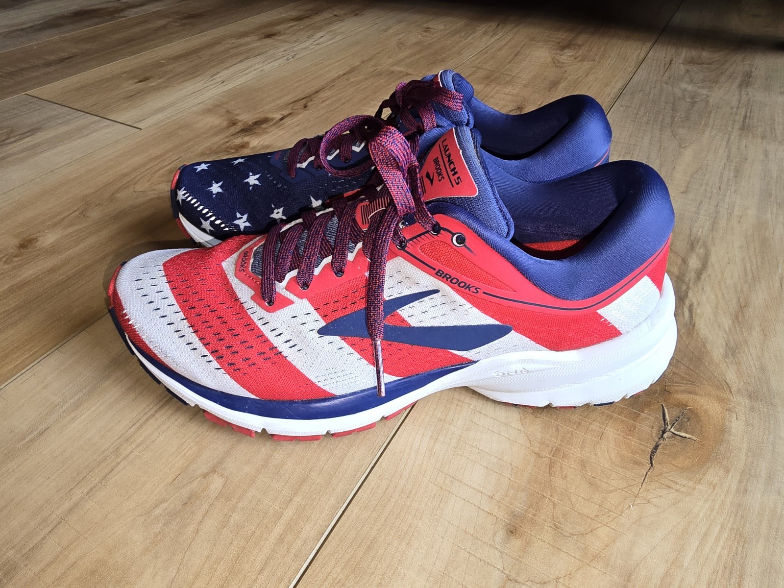Brooks Launch 5 Victory Stars Stripes 4th USA Women’s Running Shoes sz 7