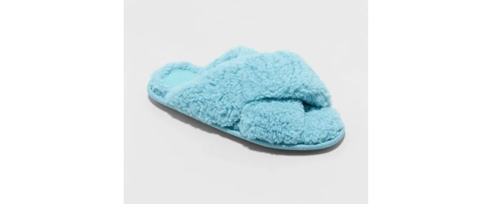 STARS ABOVE Women’s Fuzzy Cross Front Slide Slippers (Size M / 7-8) – NEW!!!