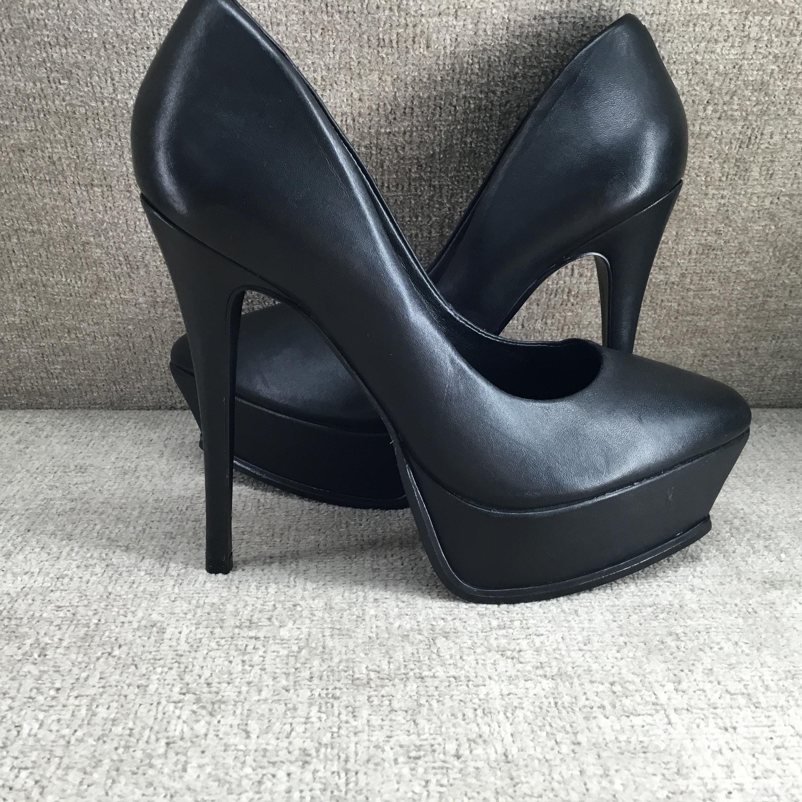 Steve Madden Shoes Womens Size 7.5 Black KYLA Platform Pumps Stiletto KYLA02S1