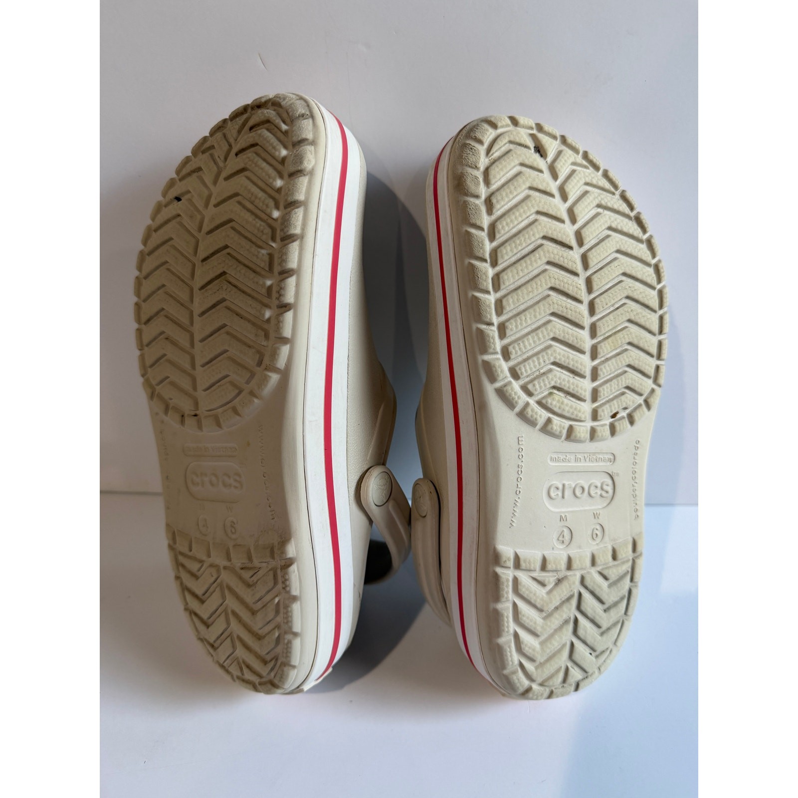 Crocs Crocband Clogs Stucco Melon Stripe Summer Mens 4/Womens 6