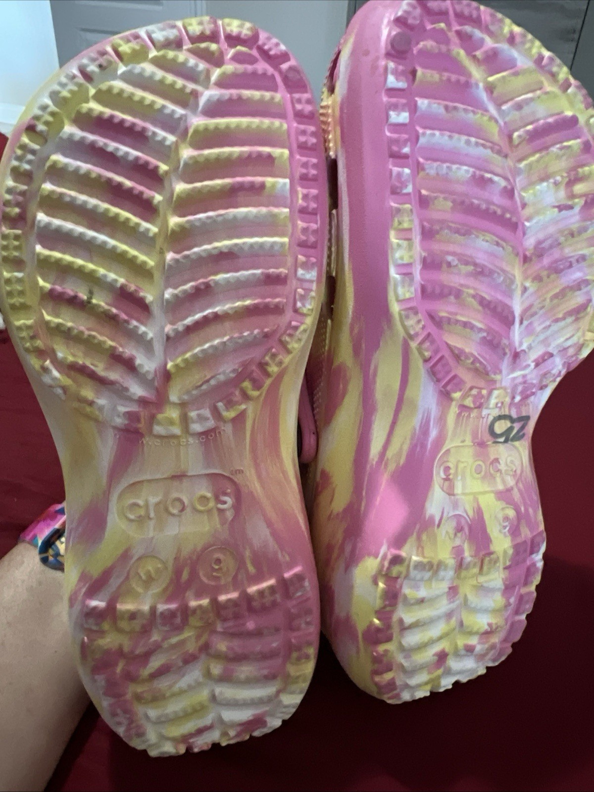 womens platform crocs size 9 new