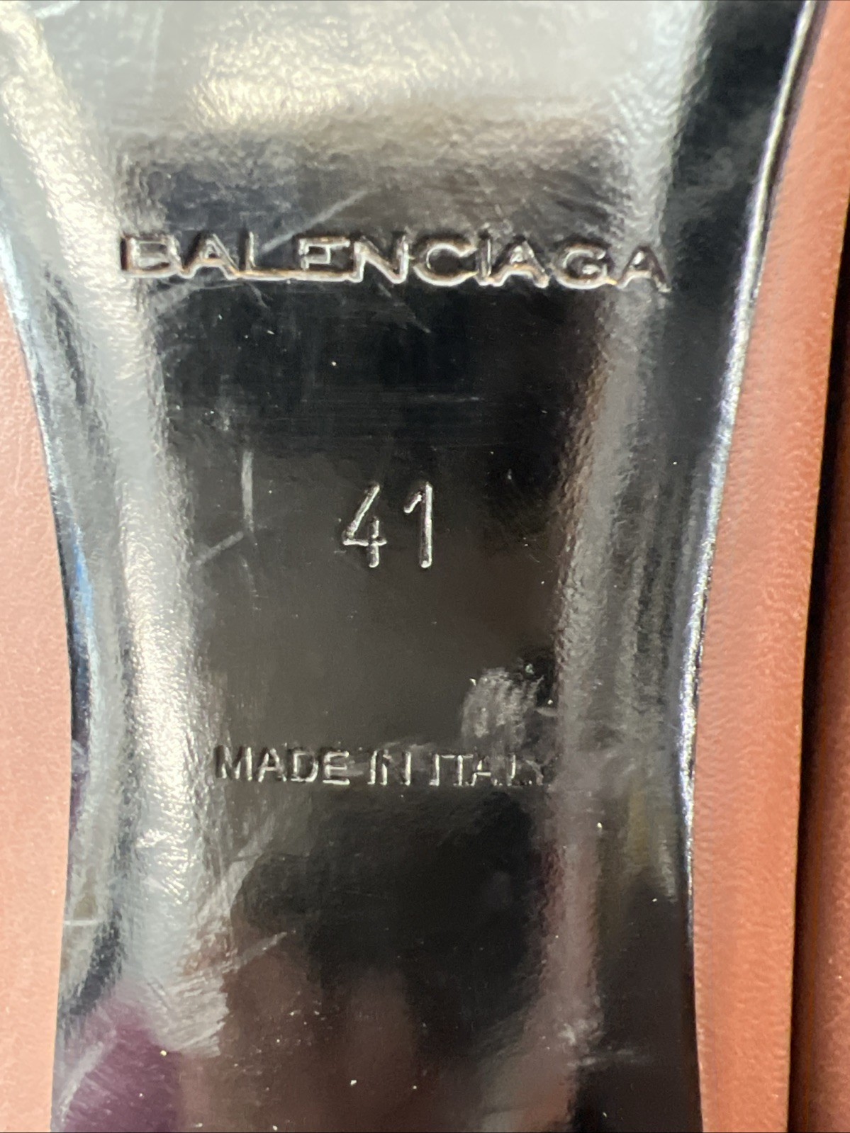 Balenciaga City 41 Ballet Low Pumps Studded Mules Slip On Smoking Loafers Mules