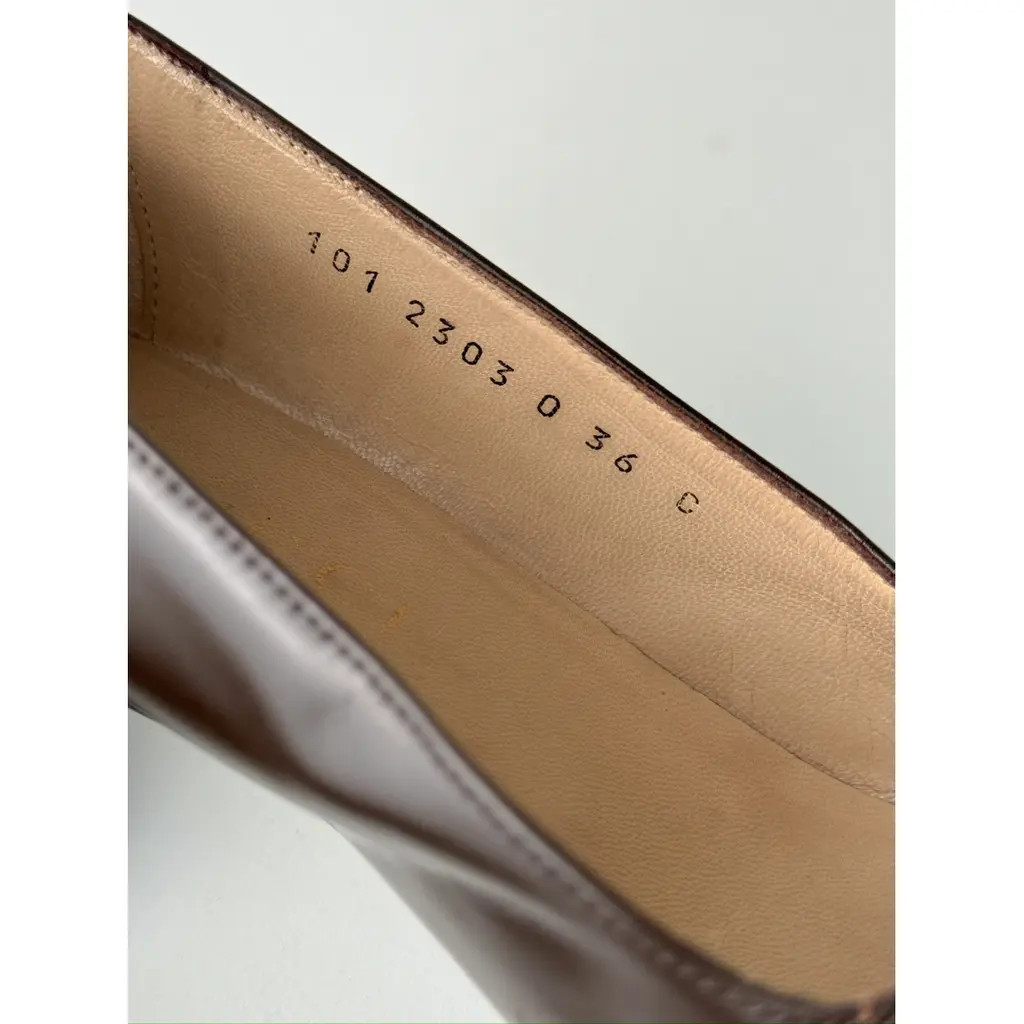 Vintage Gucci Dark Brown Leather Horsebit Pumps 36 (US 6.5)