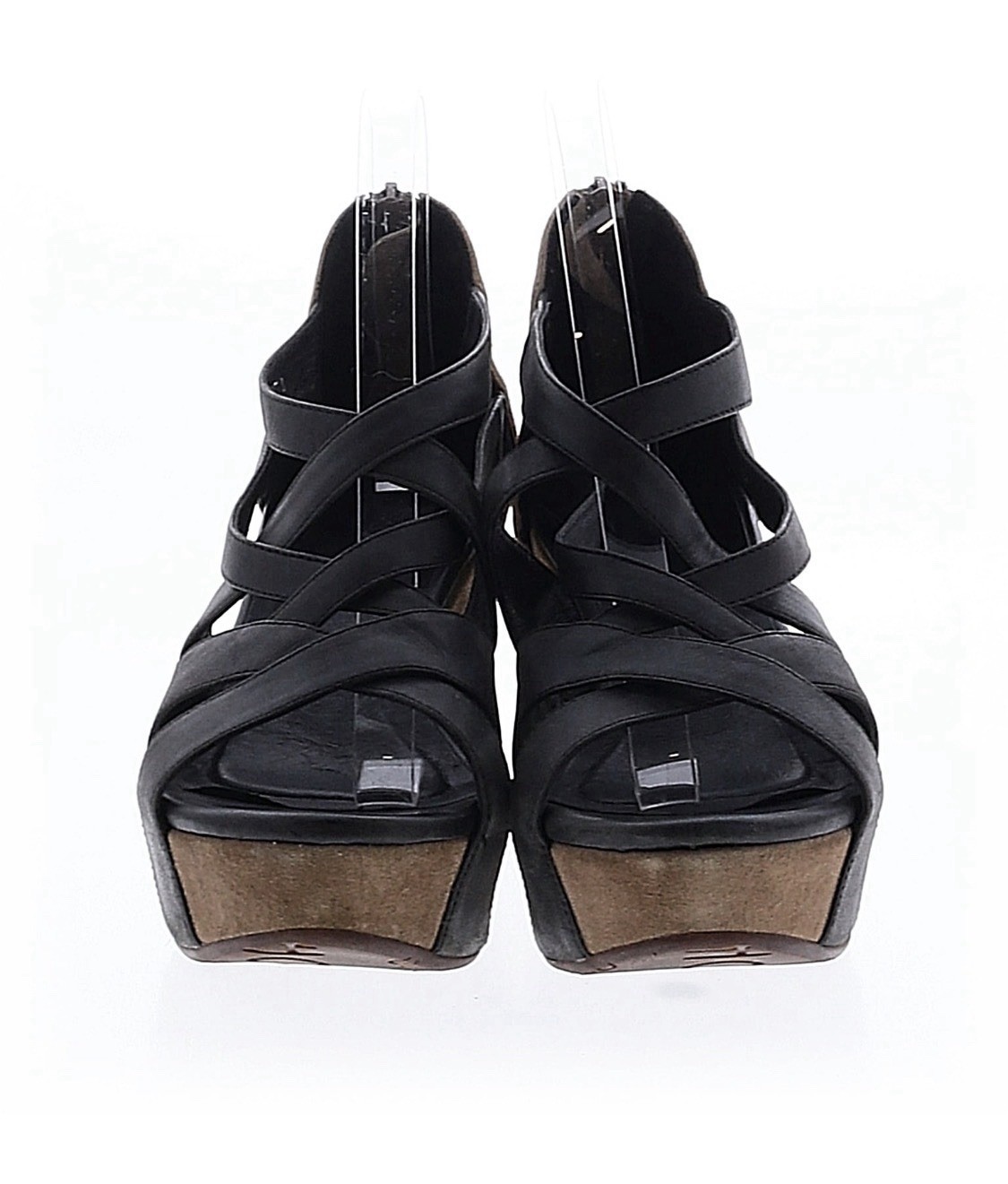 Chocolat Blu Size 8 Wedges 100% Leather Wedge 2.75″ heel height