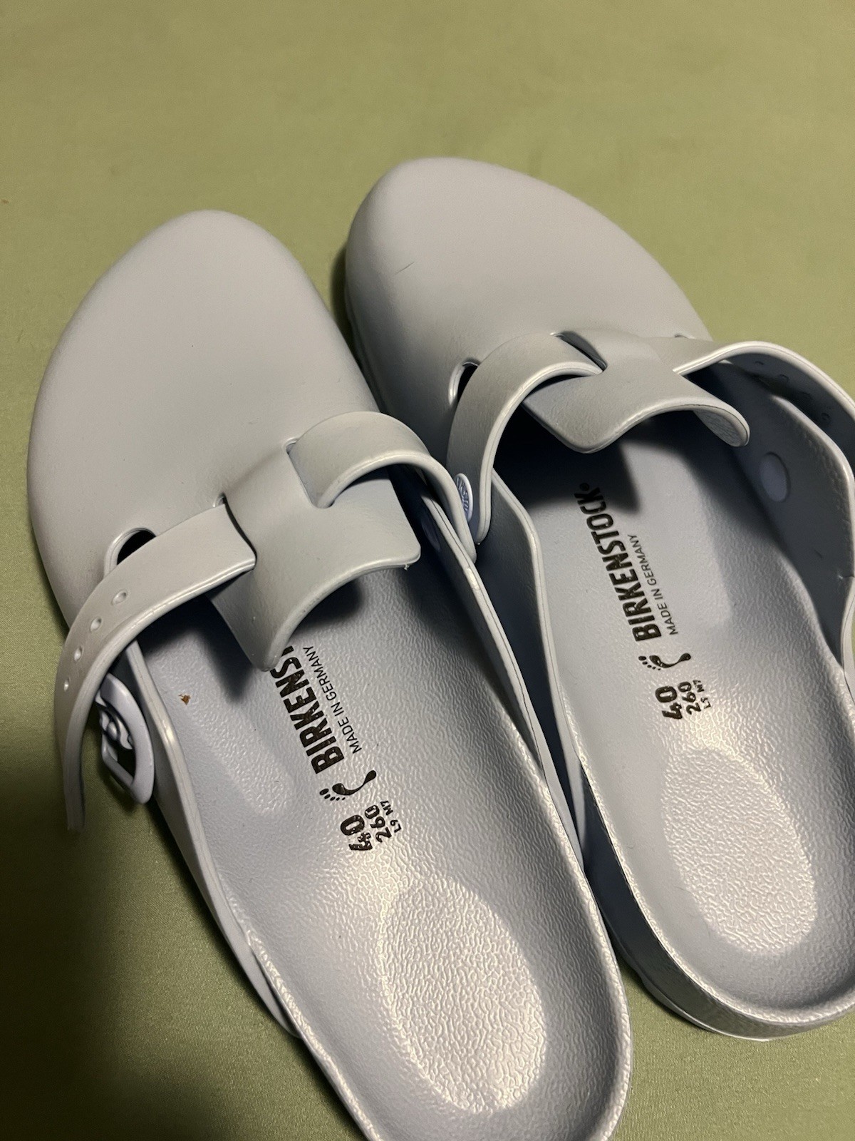New Birkenstock Eva Boston Clogs Blue Size 40 L 9 / M7