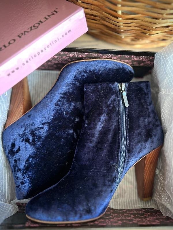 women carlo pazolini boots navy velvet 38
