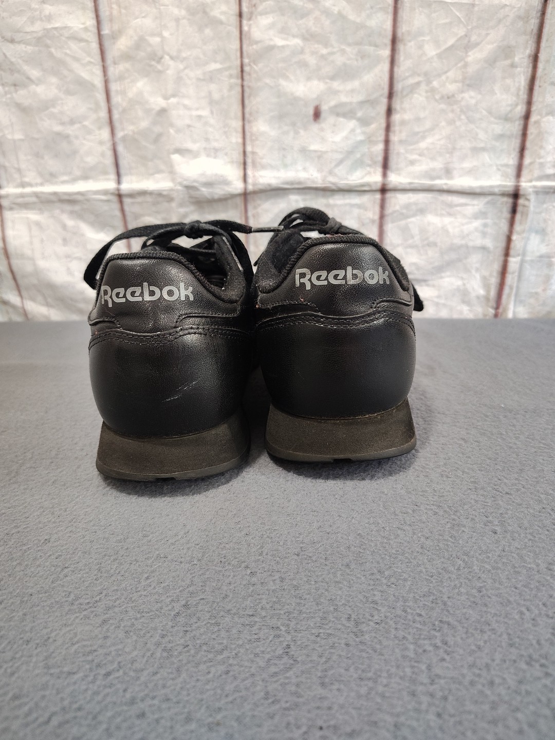 Women’s Black Reebok Classic Leather Sneaker Size 8 Comfort Walking Mom