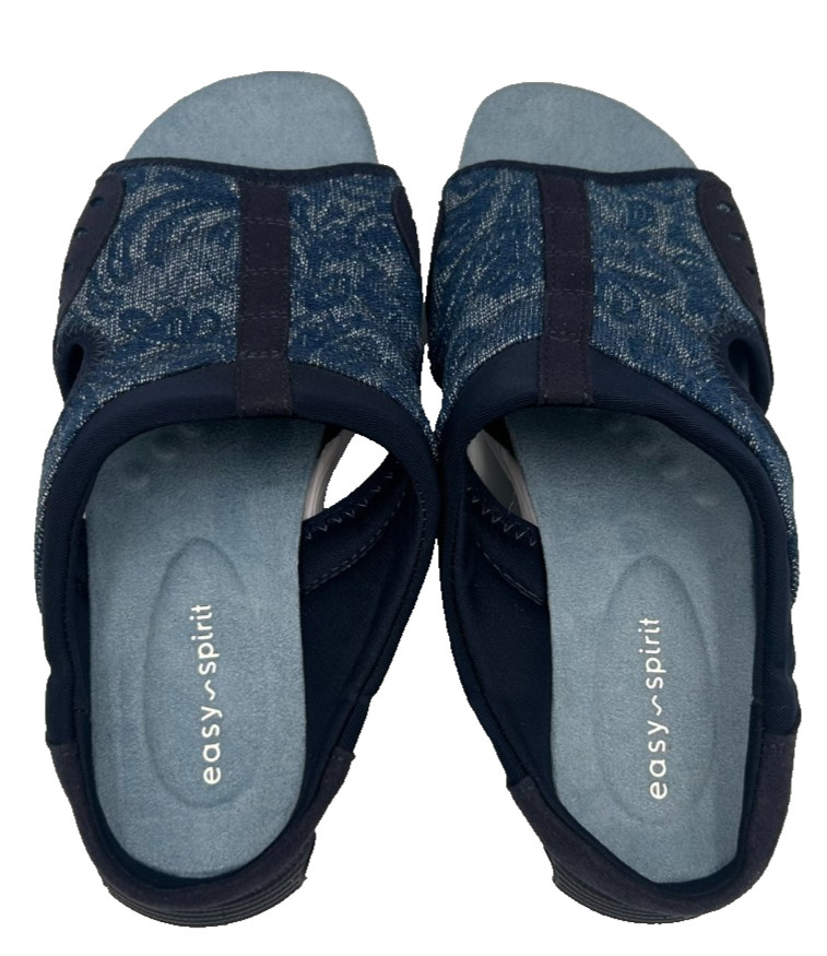 Easy Spirit Women’s Traciee Slip On Comfort Slide Sandals Blue Size:7 146F