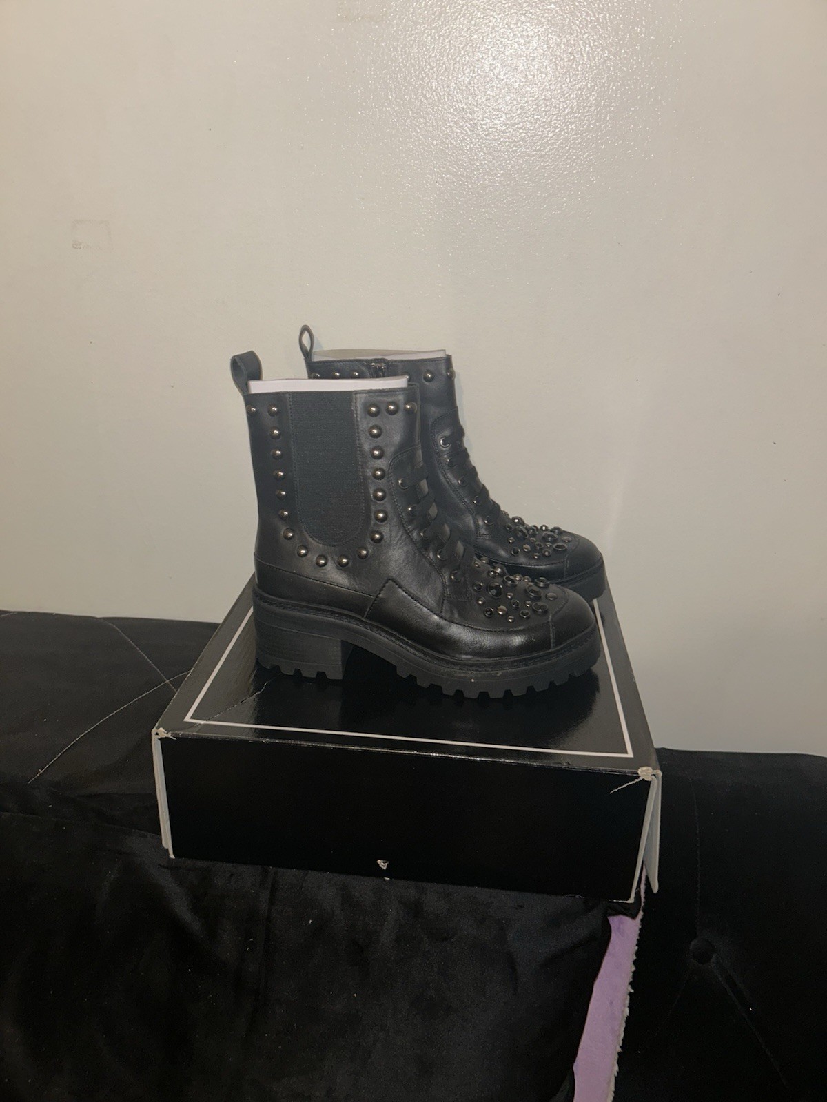 Black Karl Lagerfeld Breck booties 8.5