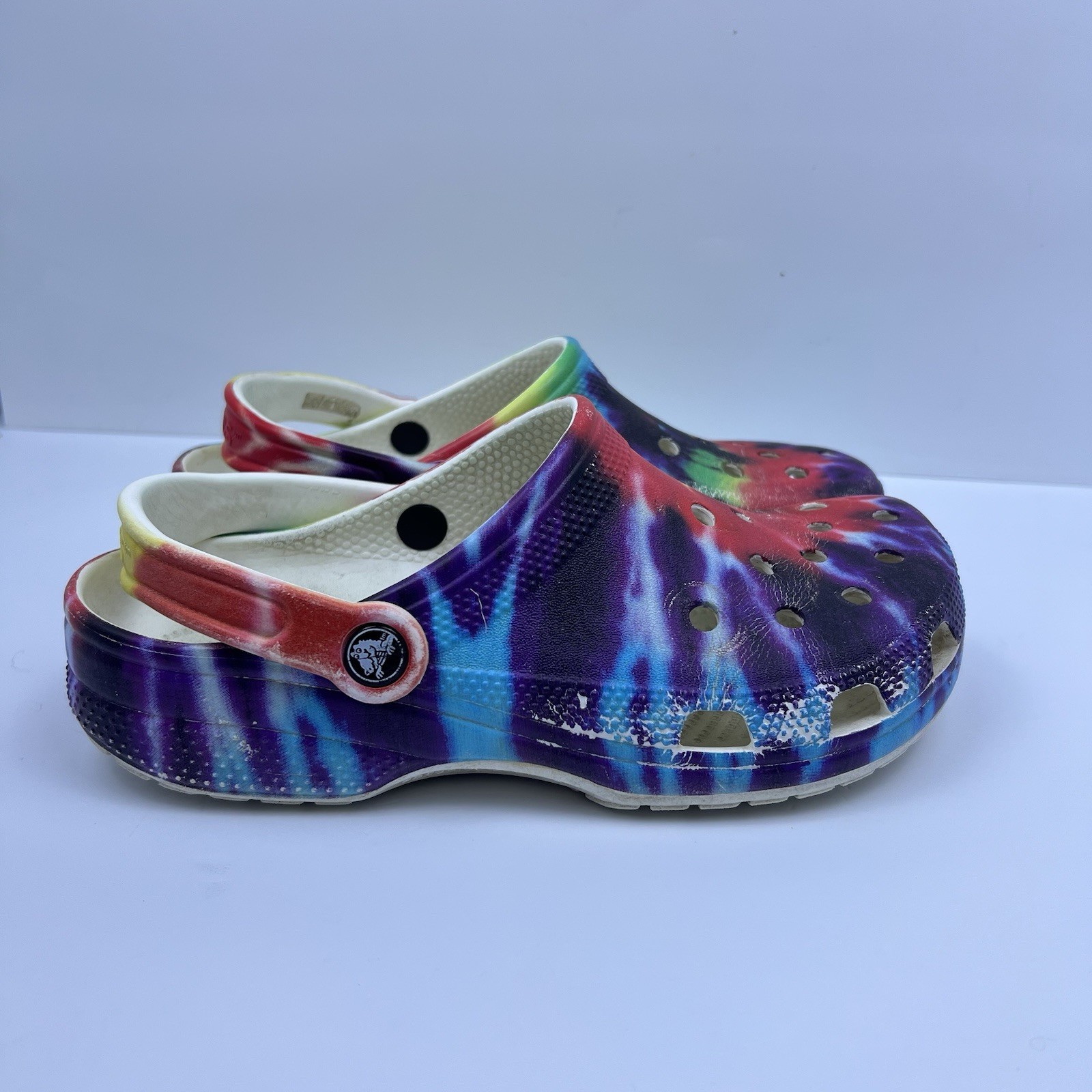 Crocs Classic Clog Unisex Tie Dye Multi Color Graphic 205453-90H Women’s Size 8