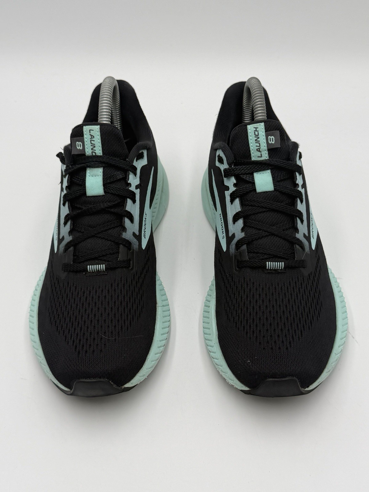 Brooks Launch GTS 9 Women’s Size 7 Black Mint Running Shoes Sneakers