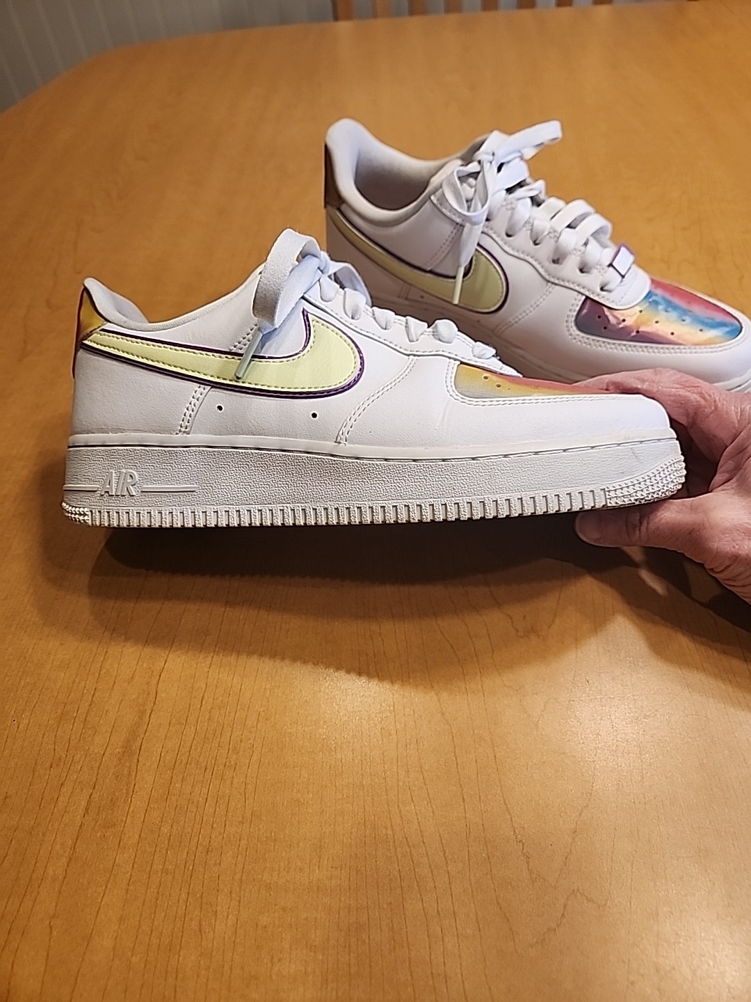 Nike AF1 Women’s Easter Model Sneakers Size 8. CW0367-100. See Description.
