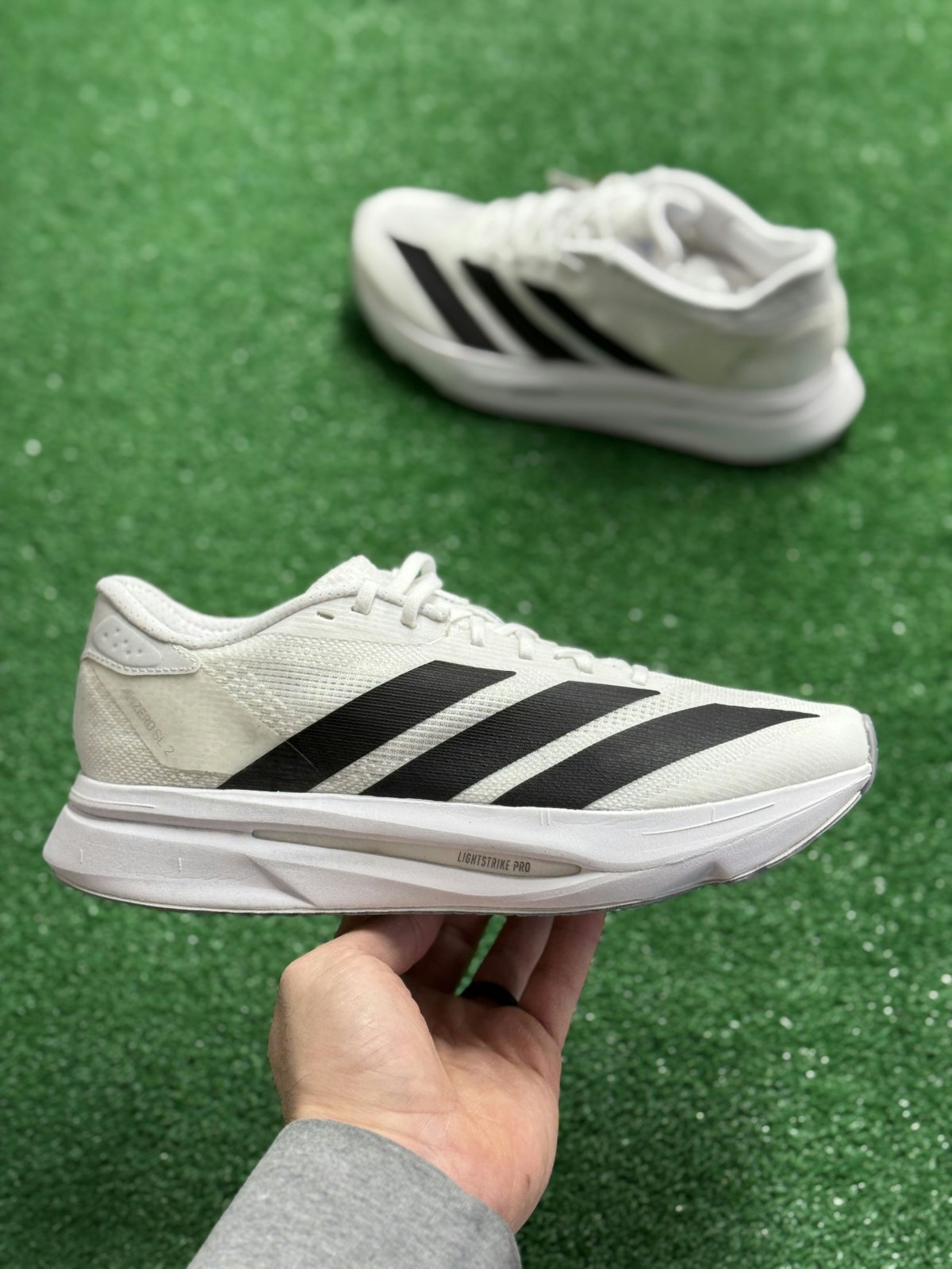 Adidas Adizero SL2 Cloud White Core Black Womens Running JI2993 NEW Multi Sz
