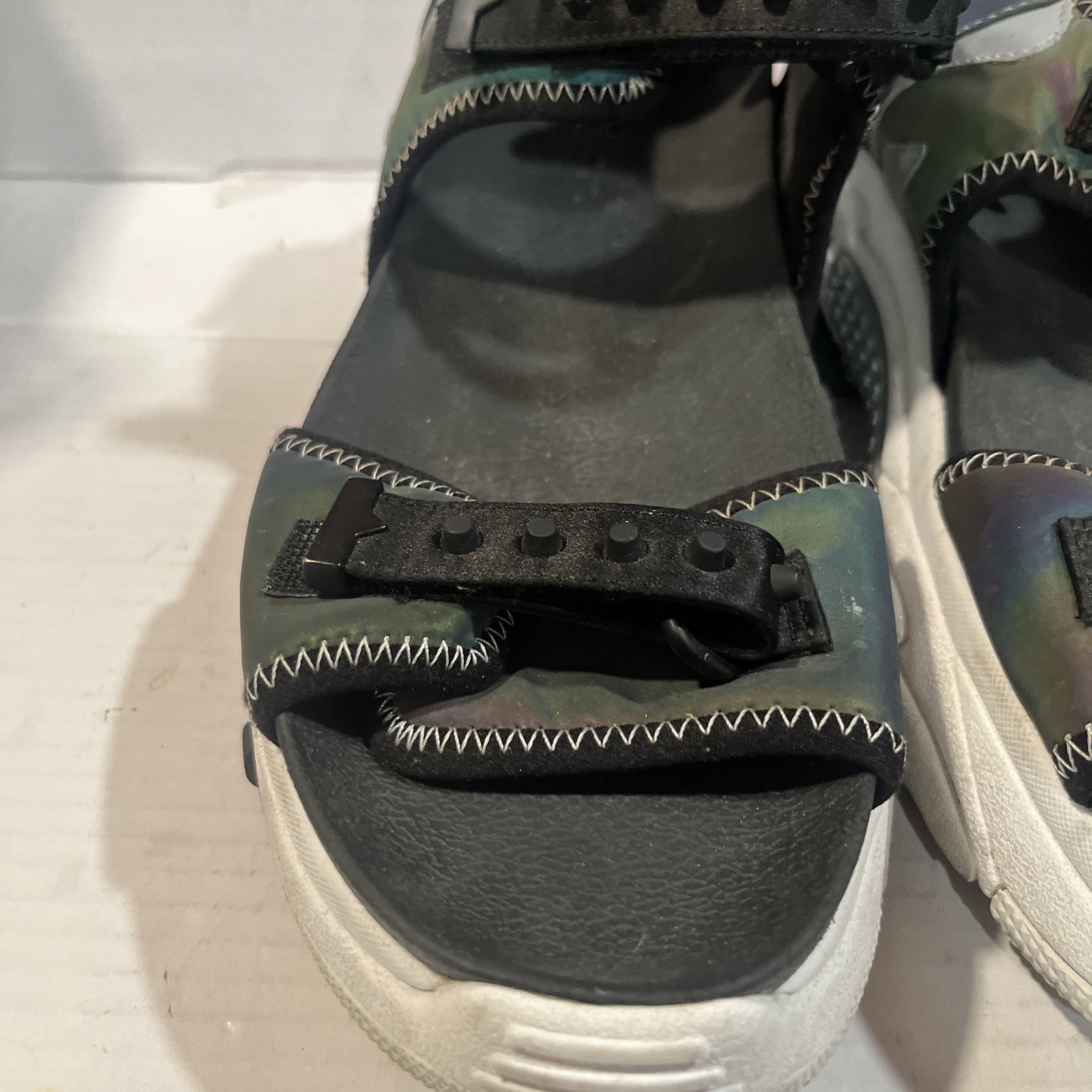 Ash Adapt Sandal Black Rainbow Platform Thick Soles Woman US Size 9 UK 40