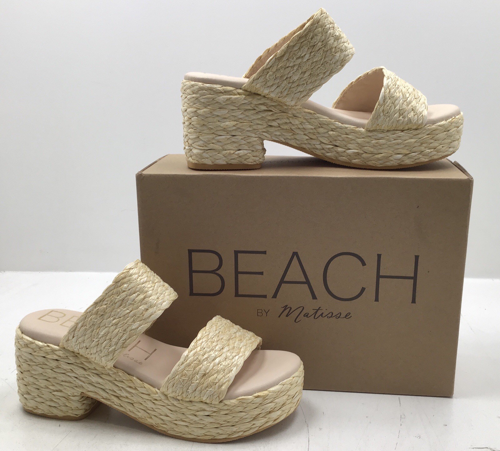 Beach By Matisse Women’s Sandals Ocean Ave In Natural Color Size 9M