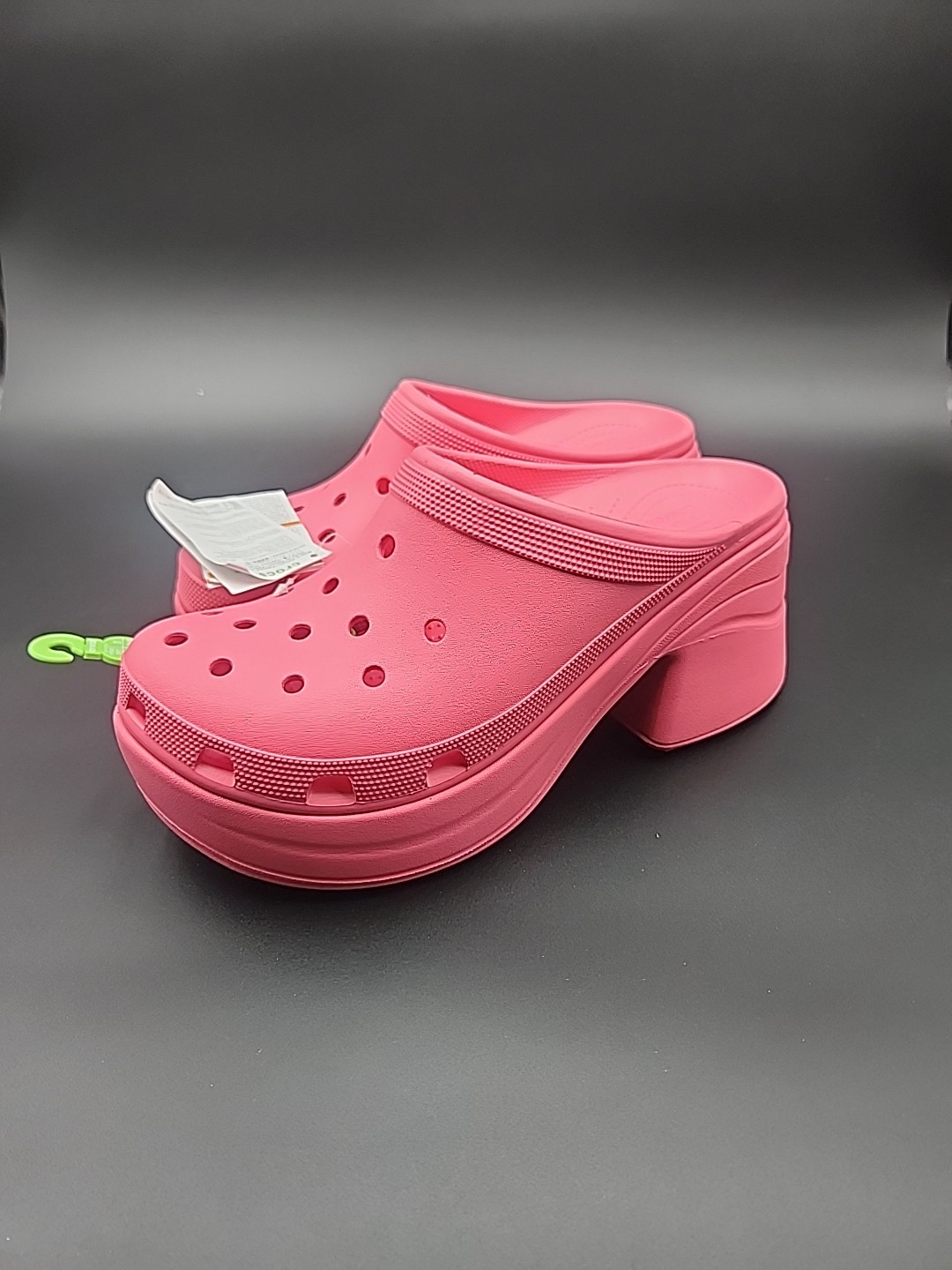 Crocs Siren Platform Clog Pink Heels Women’s Size 12 Slip On Sandals