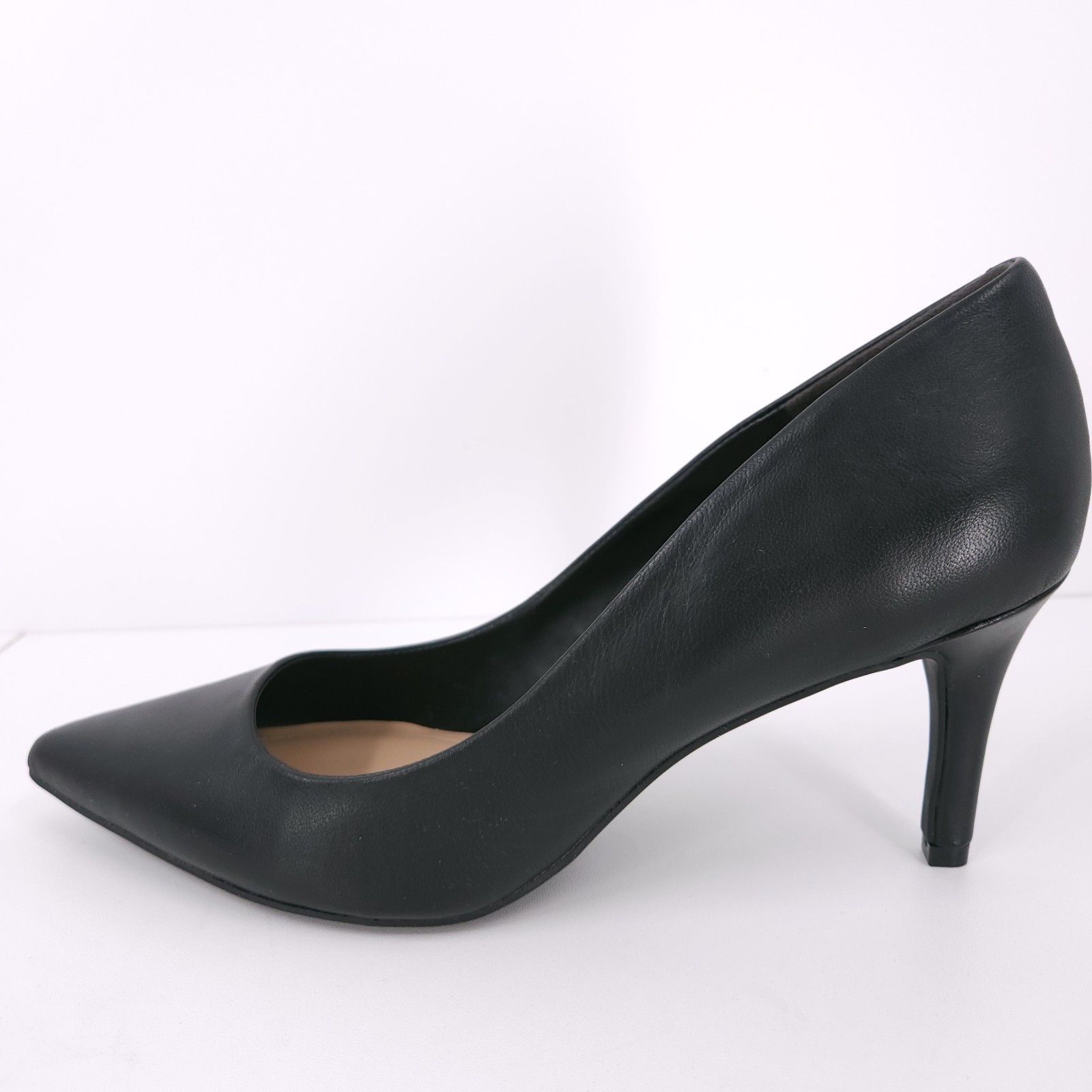 On 34th Jeules Black Stiletto Slip On Pointed Toe Pumps Womens Size 10.5 M