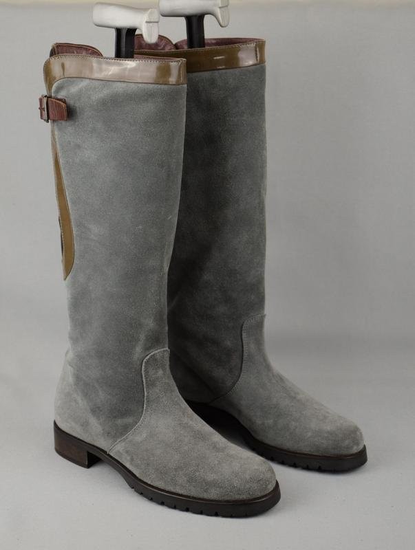 Women Studio Pollini Boots Grey Suede 38