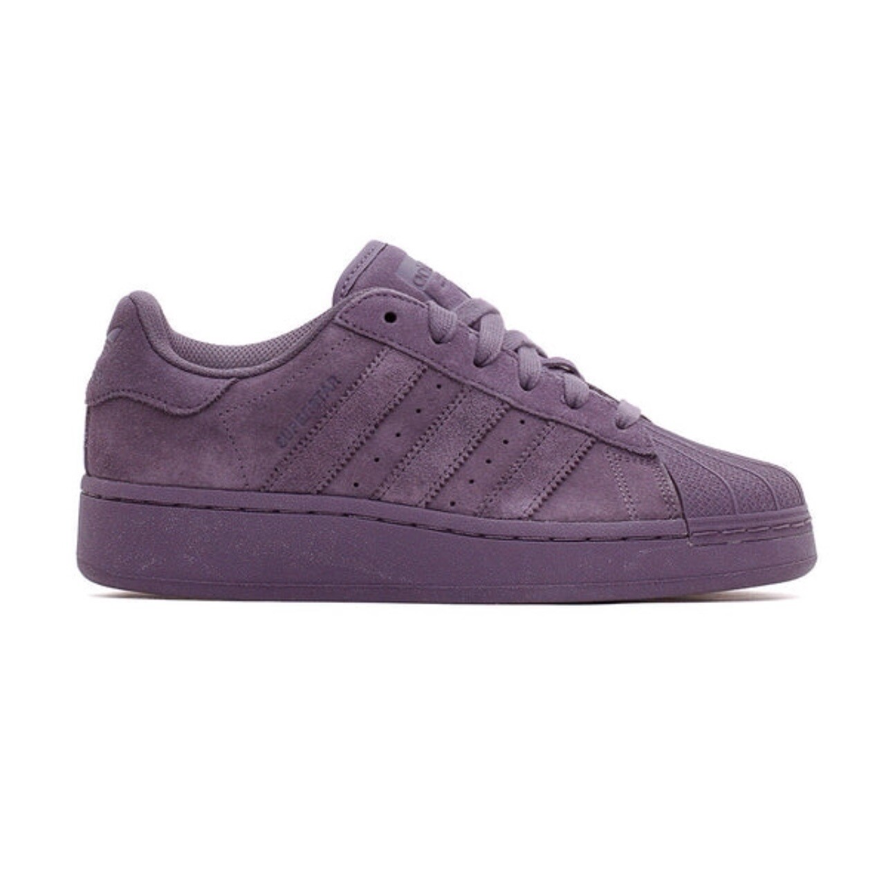 Adidas Originals Superstar XLG Women’s Sneaker Athletic Shoe Purple Suede #971