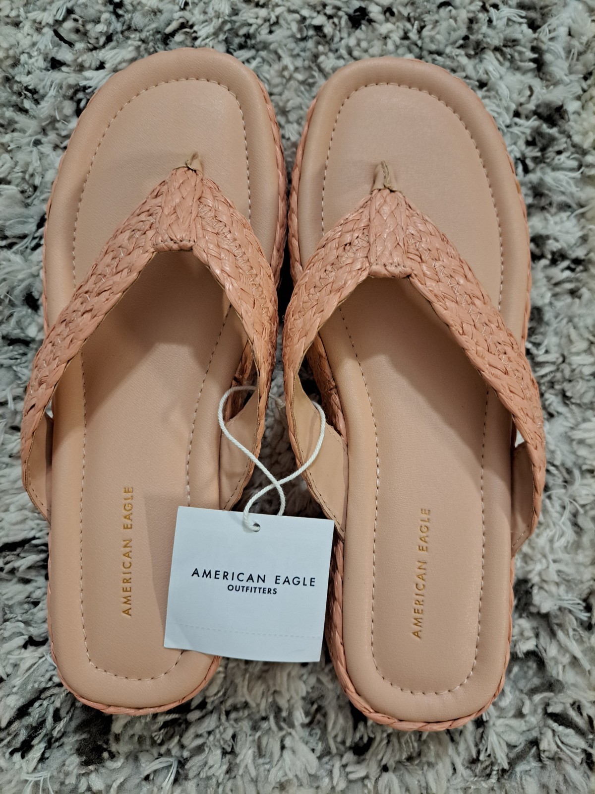 American Eagle Raffia Flip Flop