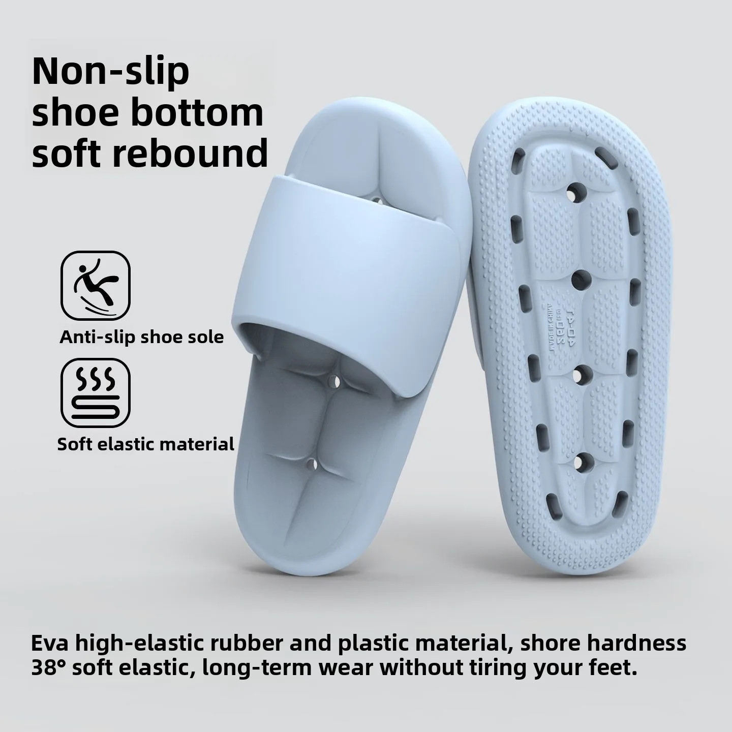 Cool Slippers for Home Bathroom, Thick-soled EVA Soft-soled Slippers, Couple’s N