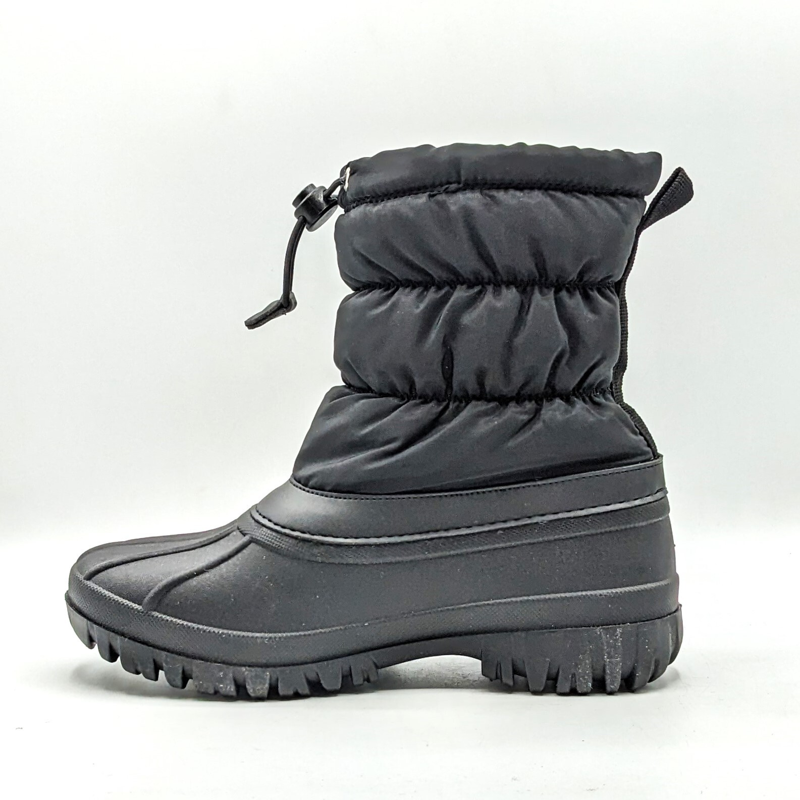 Chooka “Nylon Puffer Snow Boot” Women’s Waterproof Mid Cold Weather (Black) NEW