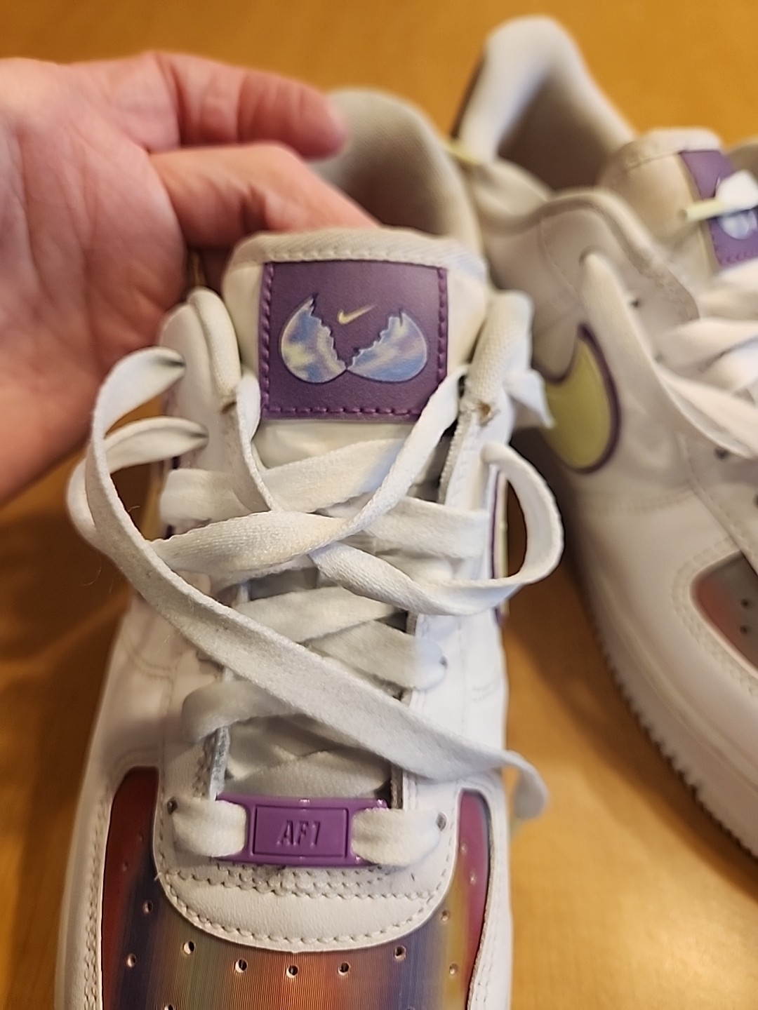 Nike AF1 Women’s Easter Model Sneakers Size 8. CW0367-100. See Description.