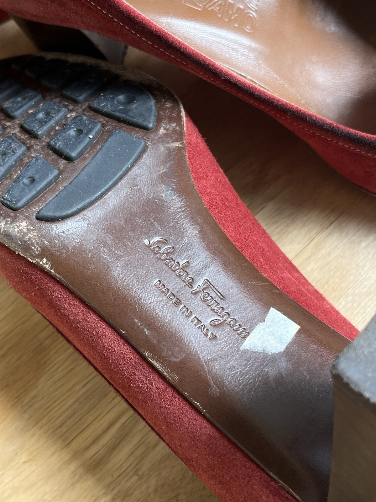 Salvatore Ferragamo Women’s Shoes Loafer Pumps Red EU 40, US 9.5