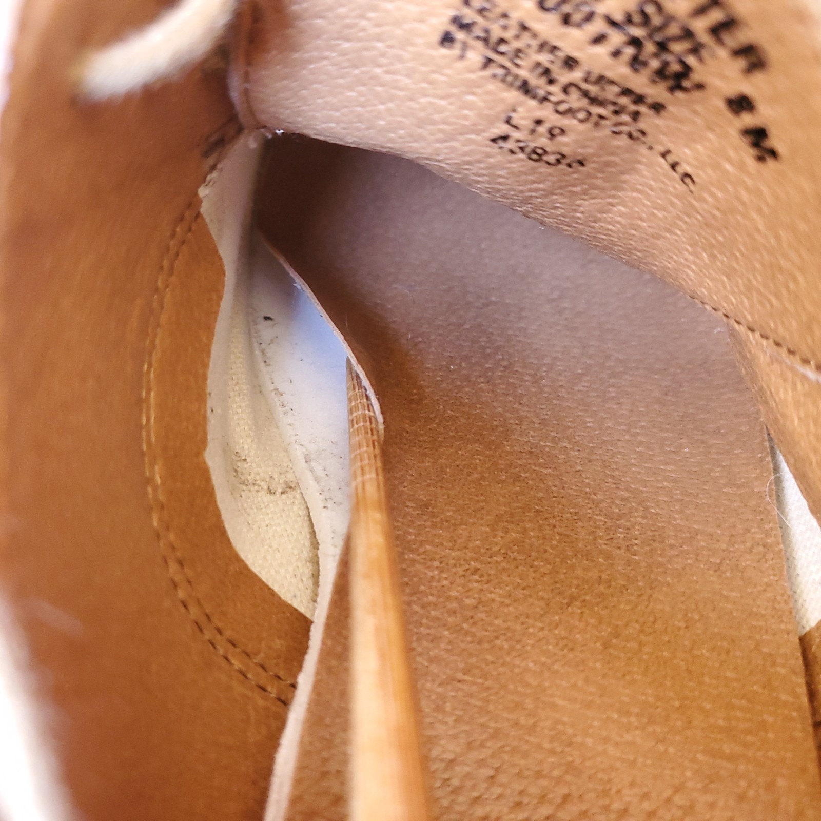 School Issue Suede Leather Shoes Womens 8 M Tan Semester Casual Oxford Uniform