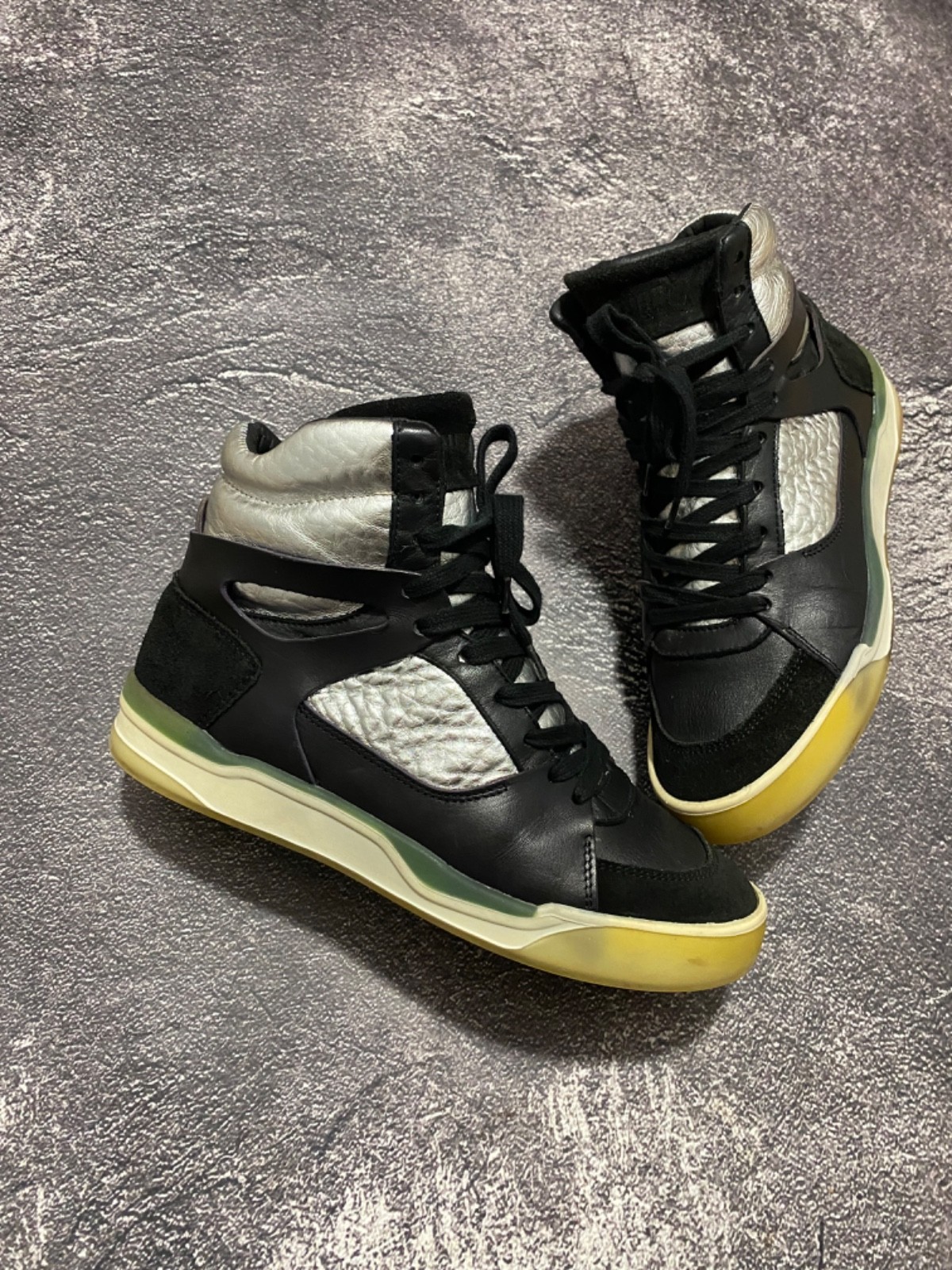 Alexander McQueen for Puma Leather Move Femme Mid High Top Sneakers Size 38