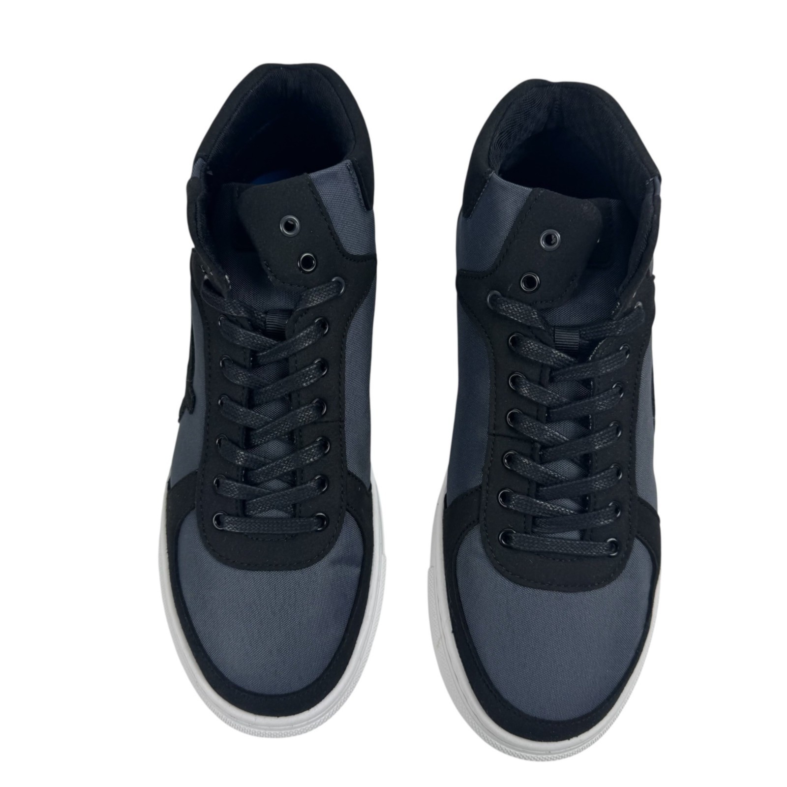 Loci NEW Eleven Black Grey High Top Court Sneakers Unisex EU 39 (Men 7/Women 8)