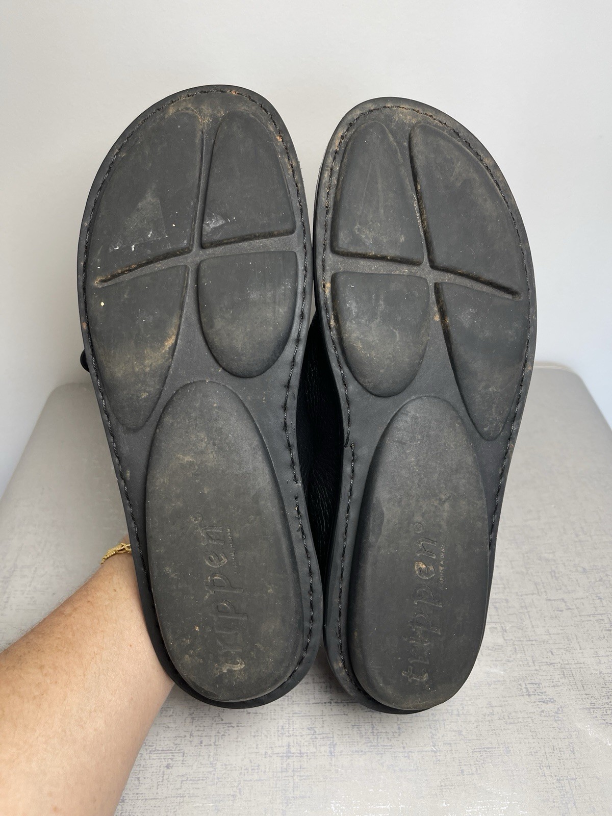 Trippen Soft Leather Braut Flats Luxury Comfort Shoes Loafer Black 39 /US 8.5