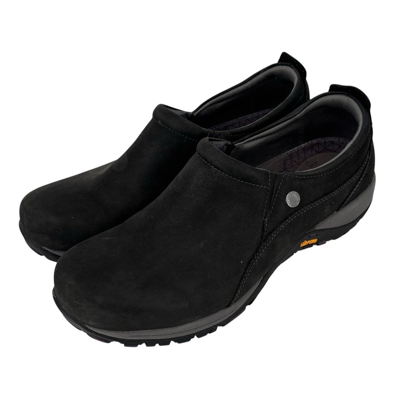 Dansko Patti Slip On Shoes Black Waterproof Leather Womens 9.5 Slip Resistant