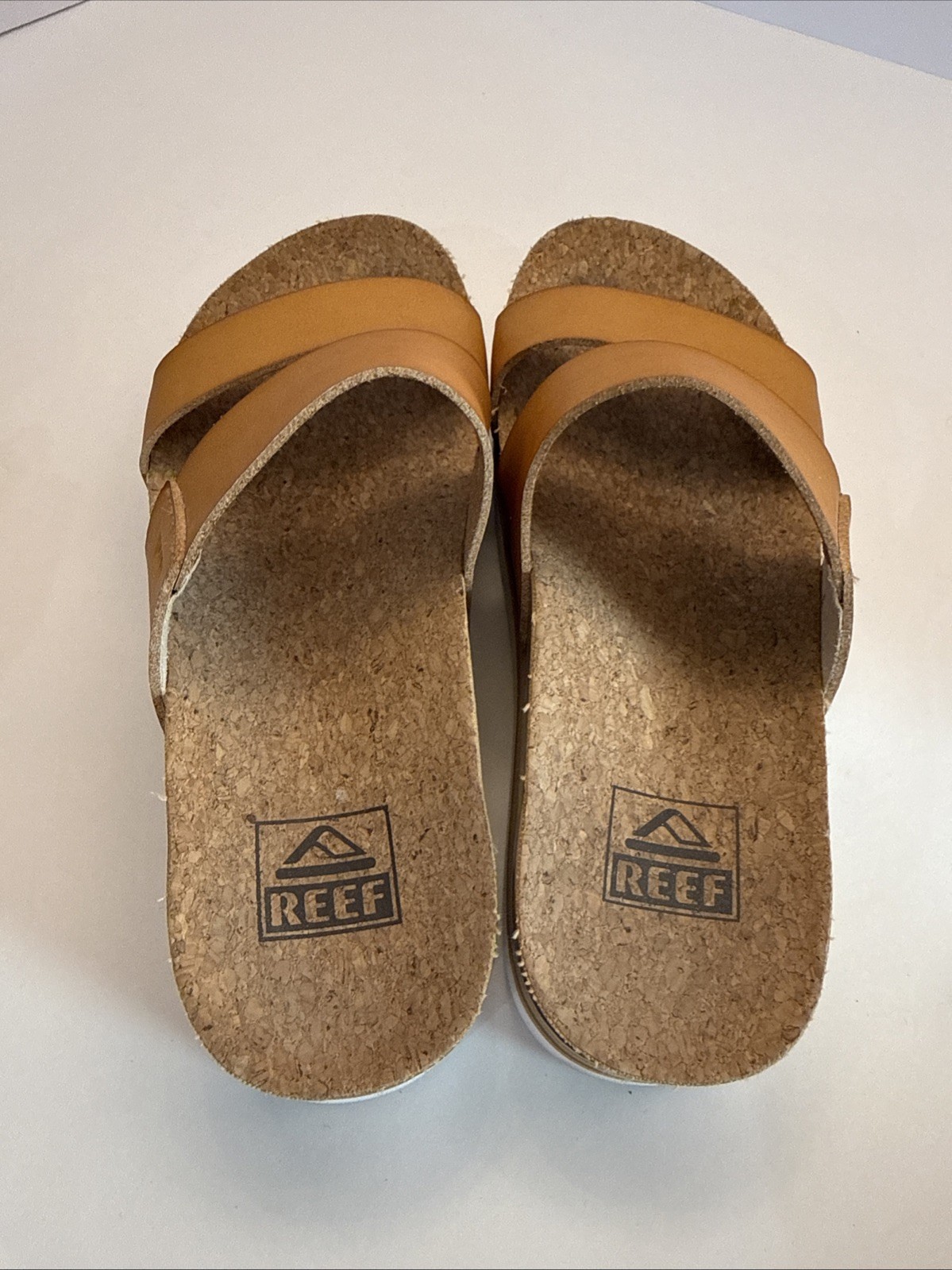 Reef Cushion Vista HI Tan Brown Platform Sandals Women’s US 6 Eva Outsole