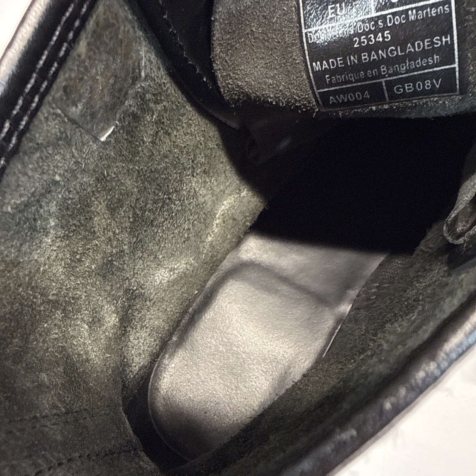 Dr. Martens 1460 Bex Boot Women 9 Men 8 Smooth Leather Lace Black Worn READ
