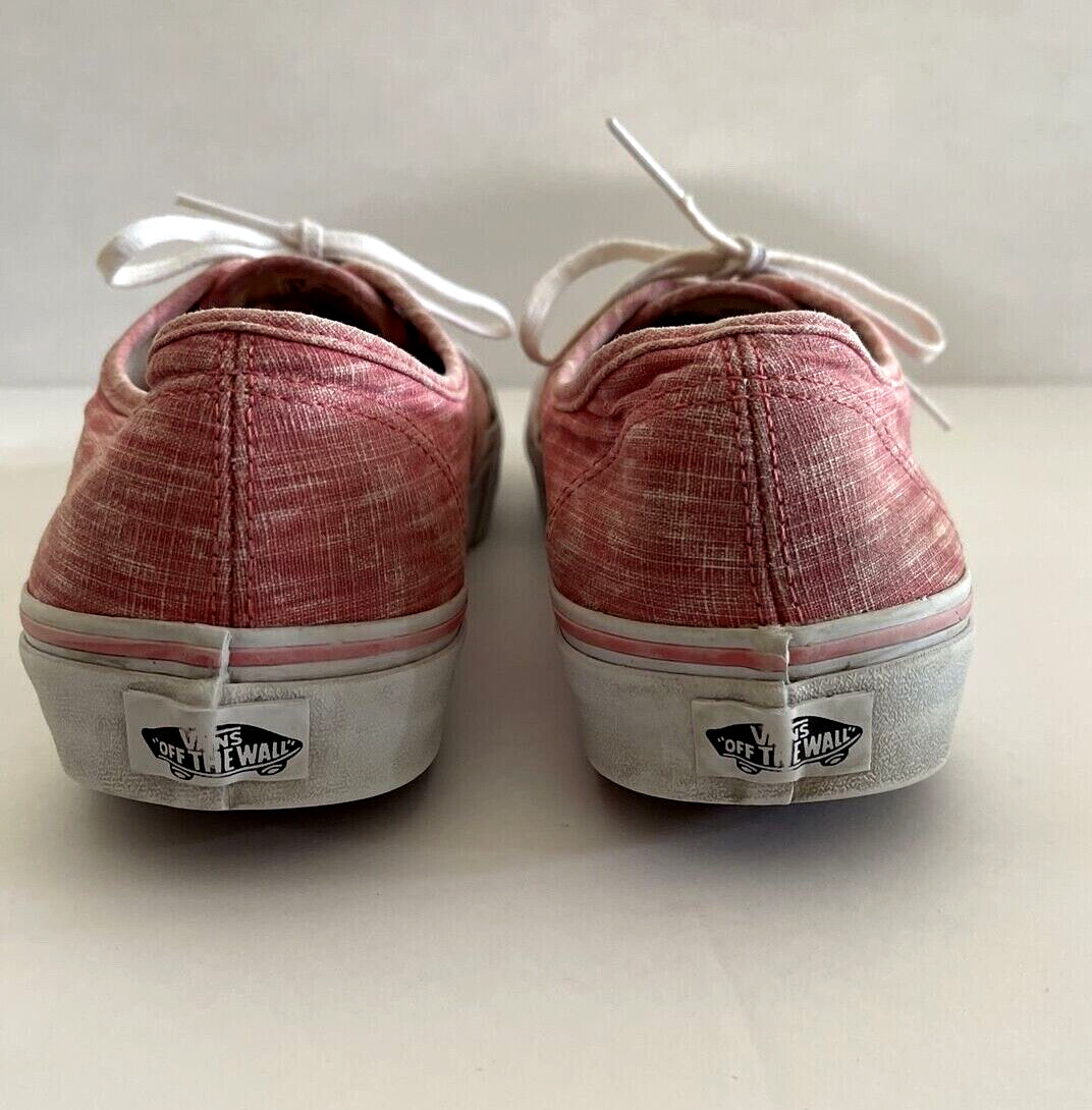 VANS Chevron Casual Low Top Shoes Pink Size W 10/ M 9.5