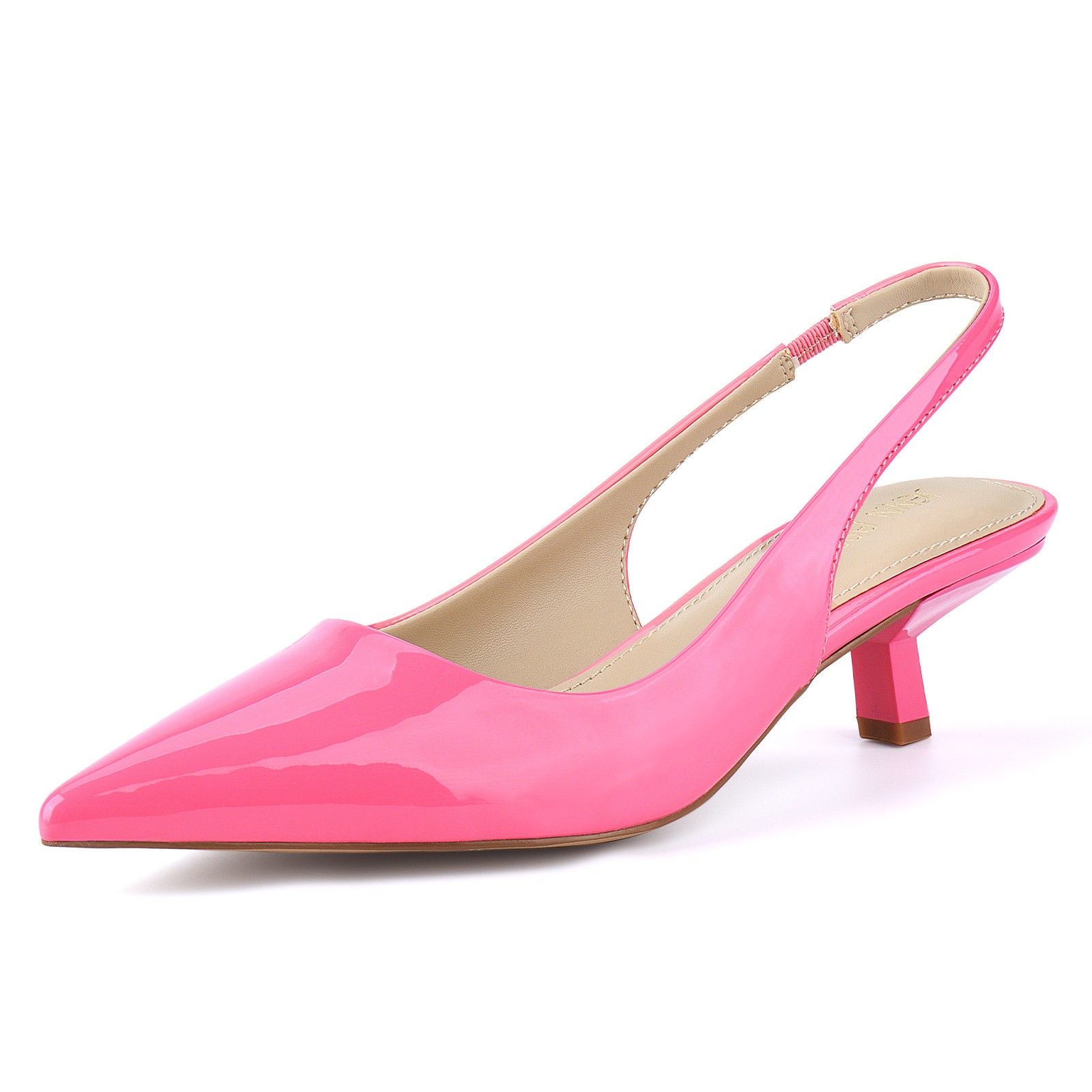 Chic Slingback Kitten Heels Pointed Toe 1.9 inch Wedding Party Dress Pumps