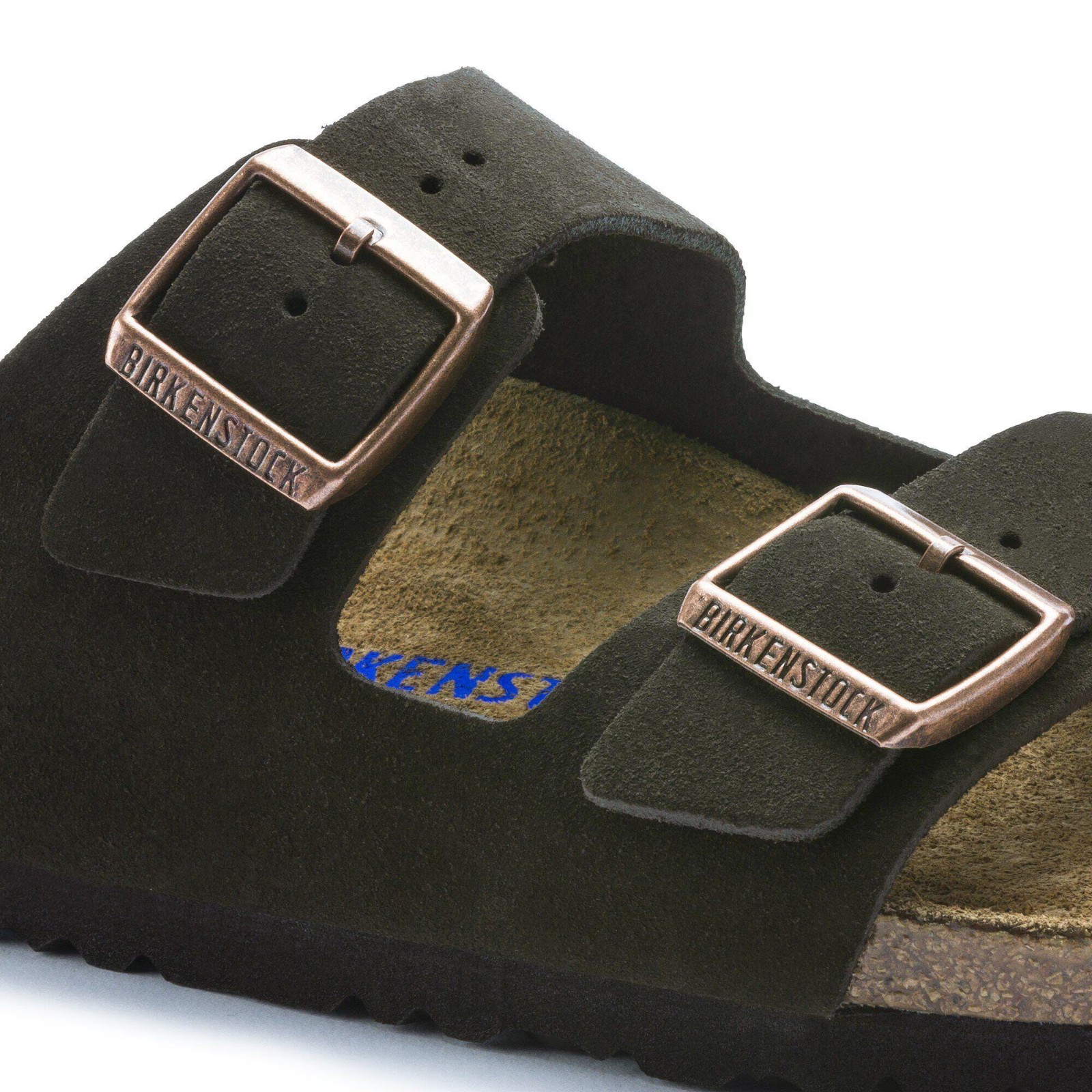Birkenstock Arizona Soft Footbed Suede Leather Mocha Sandals Select Size