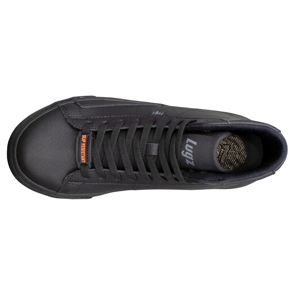 Lugz Drop Hi Slip Resistant Soft Toe Work Womens Black Work Safety Shoes WDROPH
