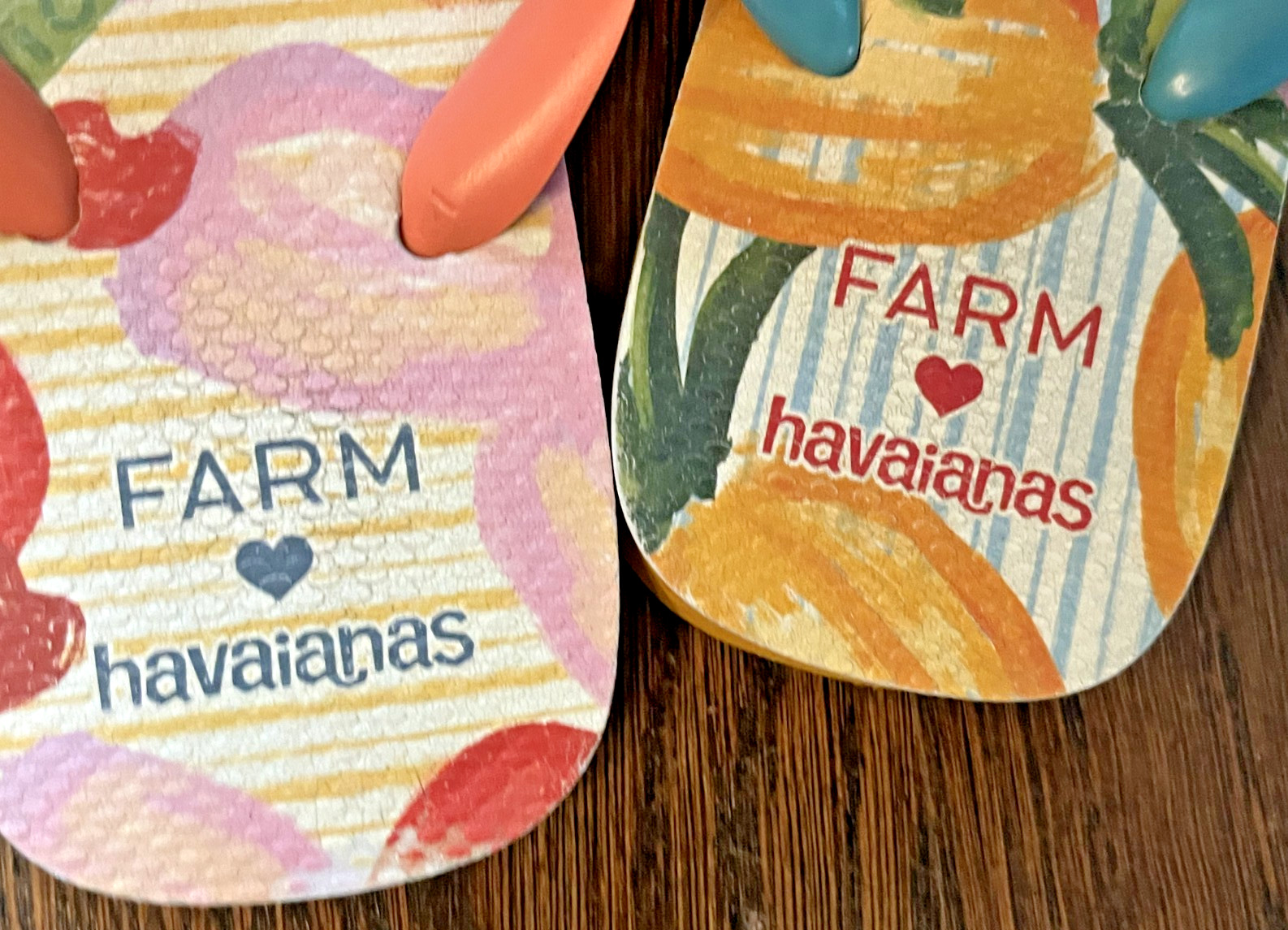 Farim Rio x havaianas flip flops women size 6 or 35/36 unisex style