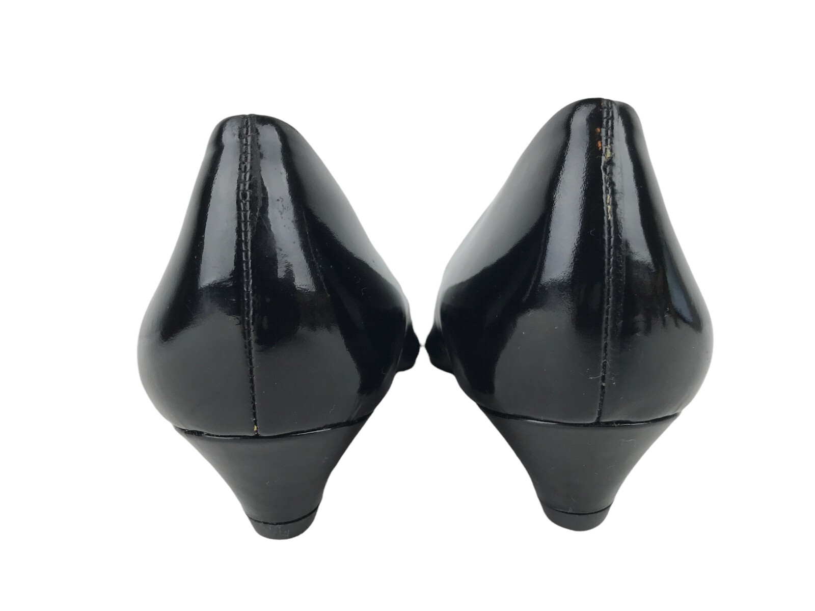 Florsheim Womens Comfortech Black Pointed Toe Block Pump Heel Size US 7.5 N