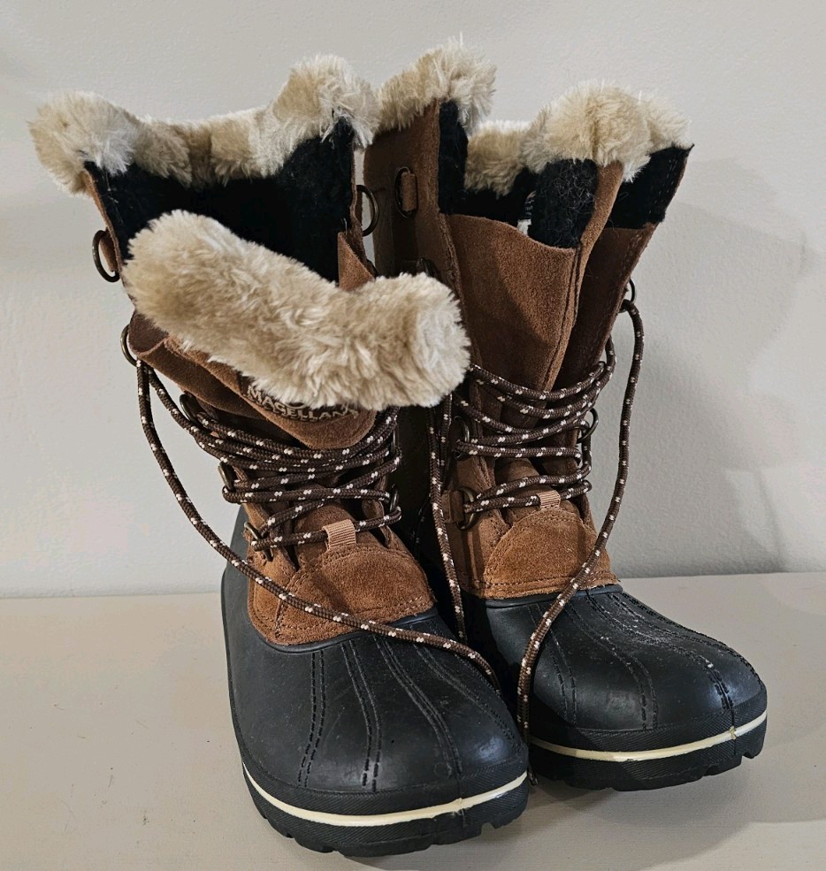 Magellan Outdoors Tan and Black Winter Boots
