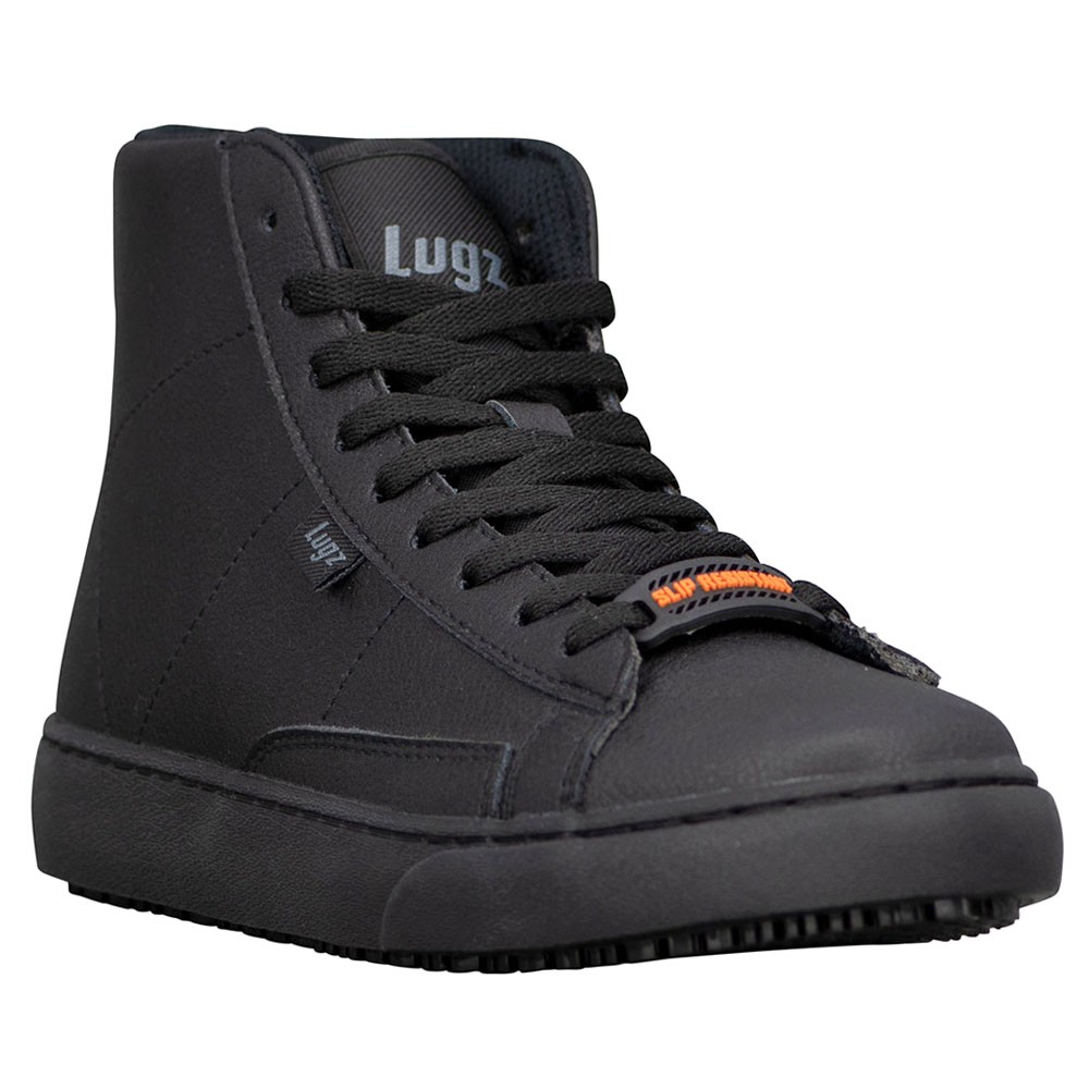 Lugz Drop Hi Slip Resistant Soft Toe Work Womens Black Work Safety Shoes WDROPH